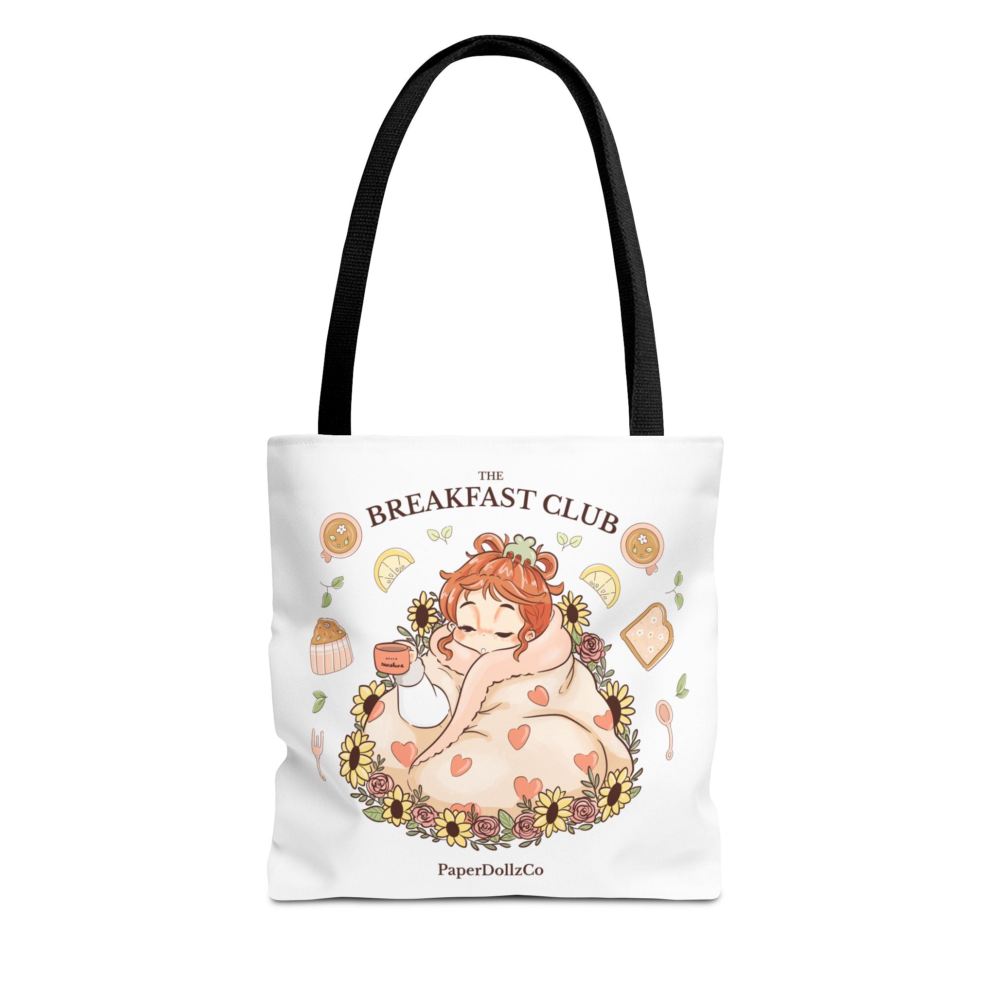 Breakfast Club Tote Bag for Food Lovers, Stylish Grocery Tote, Cute Shopping Bag, Gift for Foodies, Eco-Friendly Accessory | Kiwi Merch