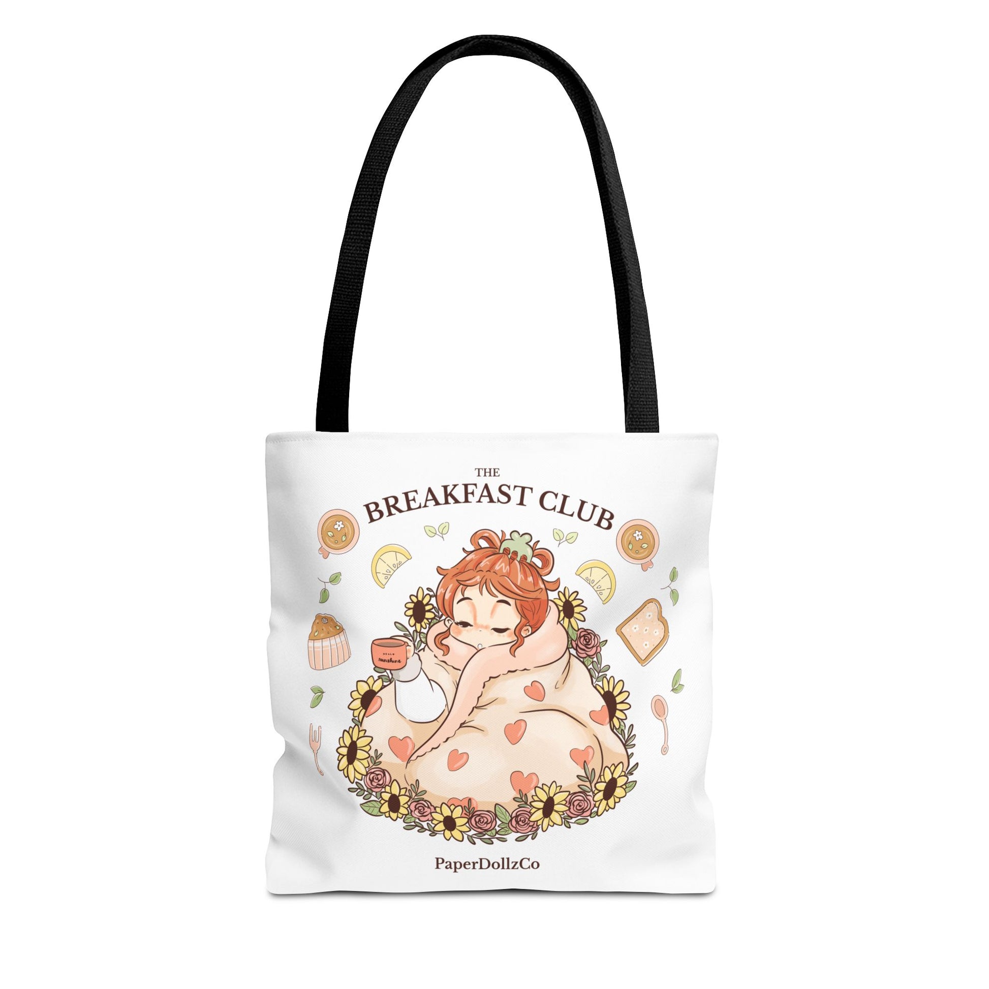 Breakfast Club Tote Bag for Food Lovers, Stylish Grocery Tote, Cute Shopping Bag, Gift for Foodies, Eco-Friendly Accessory | Kiwi Merch