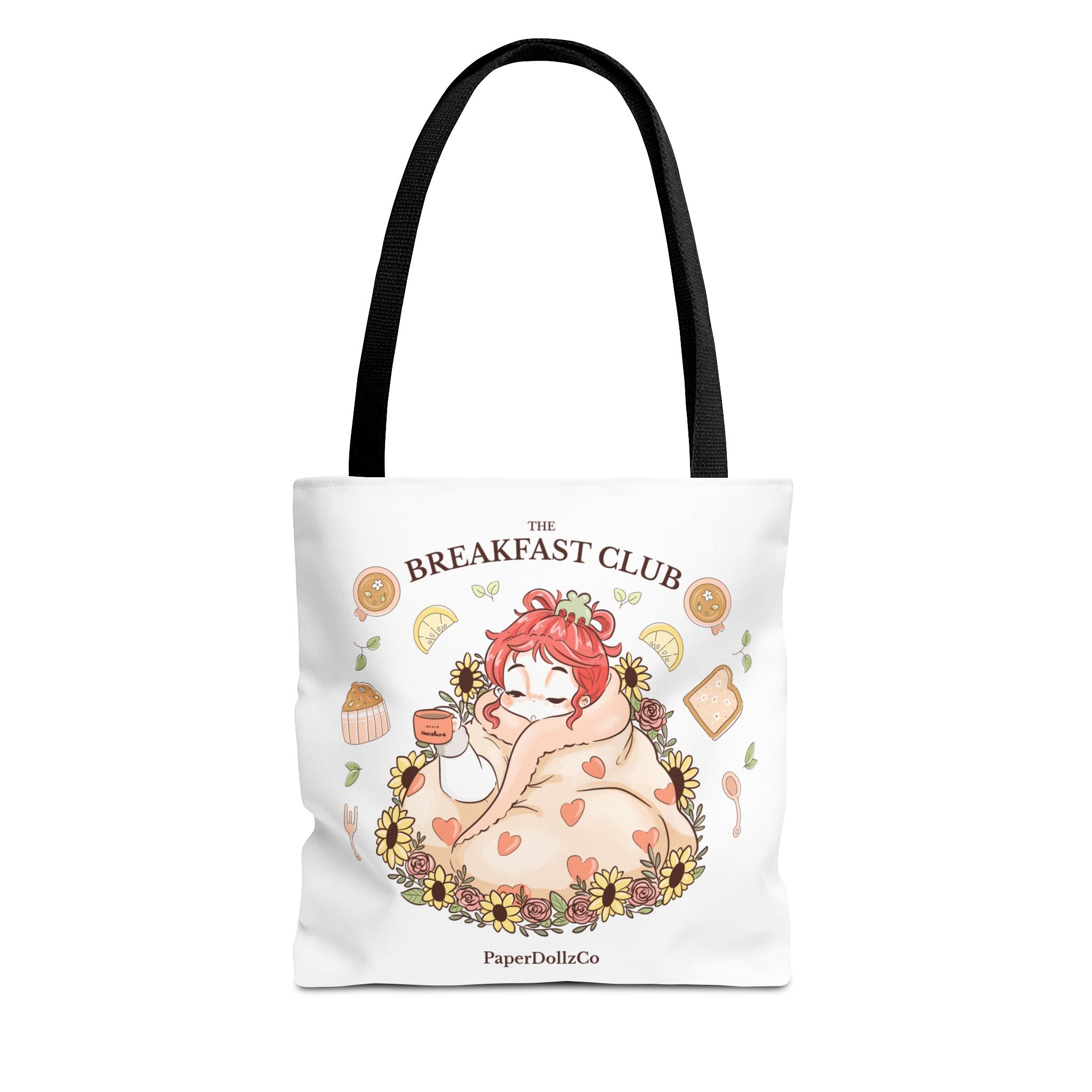 Breakfast Club Tote Bag for Food Lovers, Stylish Grocery Tote, Cute Shopping Bag, Gift for Foodies, Eco-Friendly Accessory | Cherry Merch