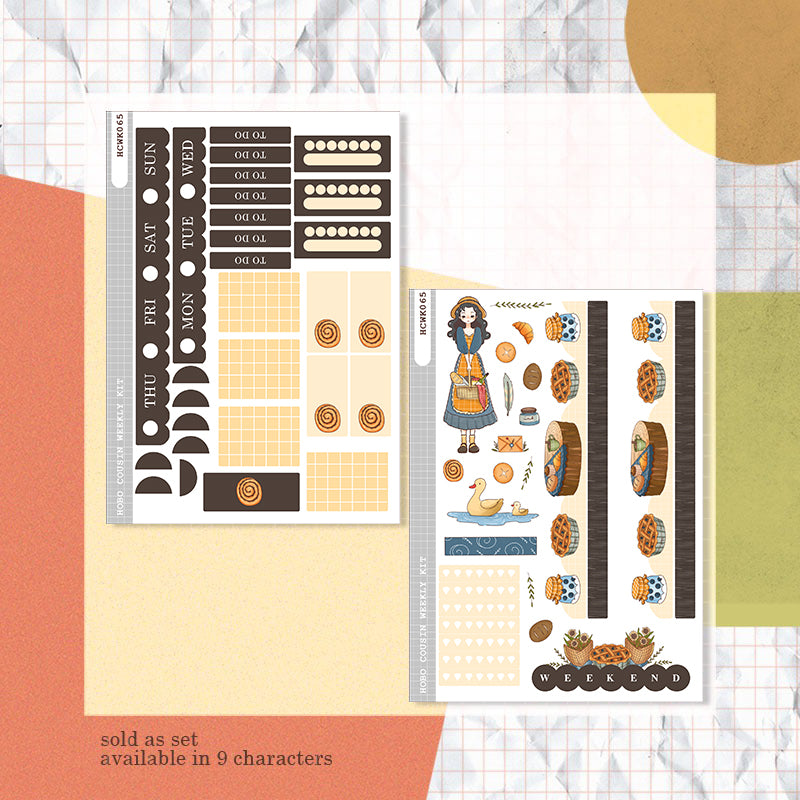 Picnic Cottage Core Hobonichi Cousin Weekly Kit - hcwk065