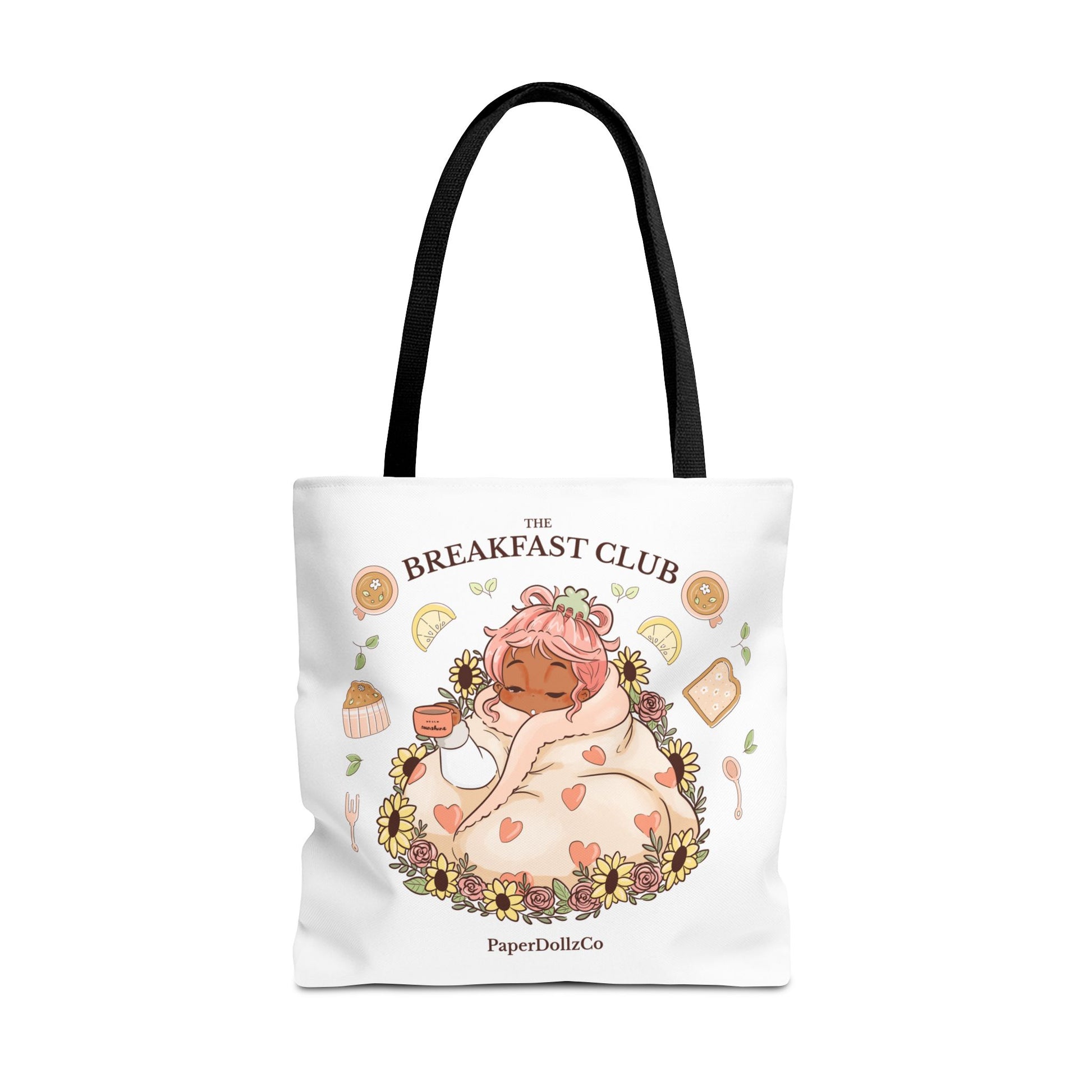Breakfast Club Tote Bag for Food Lovers, Stylish Grocery Tote, Cute Shopping Bag, Gift for Foodies, Eco-Friendly Accessory | Apricot Merch