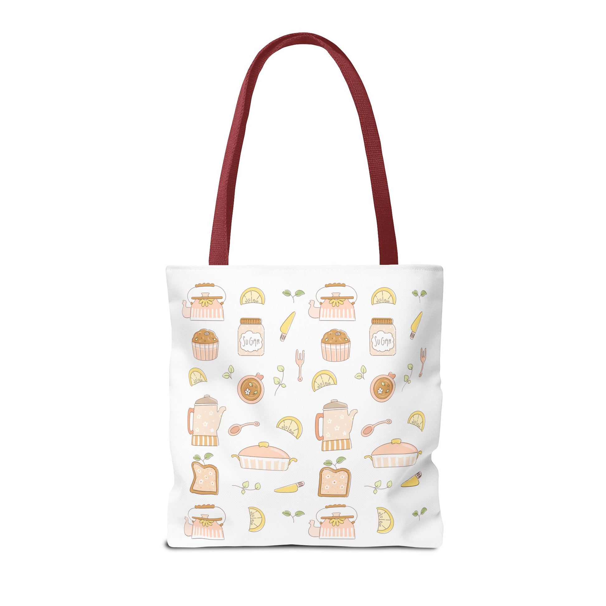 Breakfast Club Tote Bag for Food Lovers, Stylish Grocery Tote, Cute Shopping Bag, Gift for Foodies, Eco-Friendly Accessory | Cherry Merch