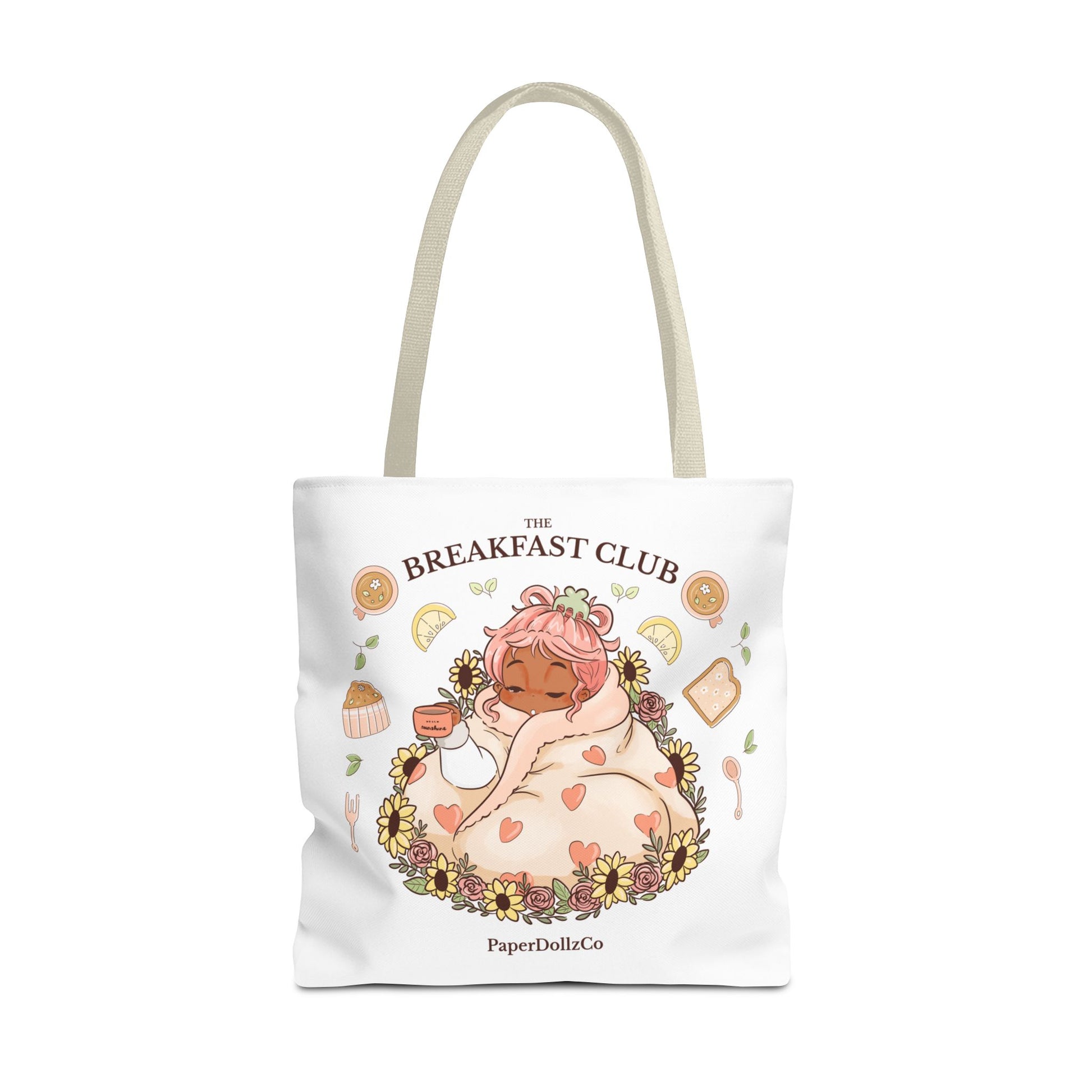 Breakfast Club Tote Bag for Food Lovers, Stylish Grocery Tote, Cute Shopping Bag, Gift for Foodies, Eco-Friendly Accessory | Apricot Merch
