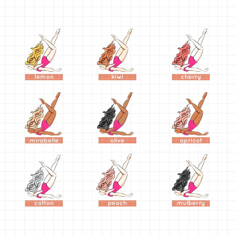 Swimming | Body In Motion | Collection Stickers | C471