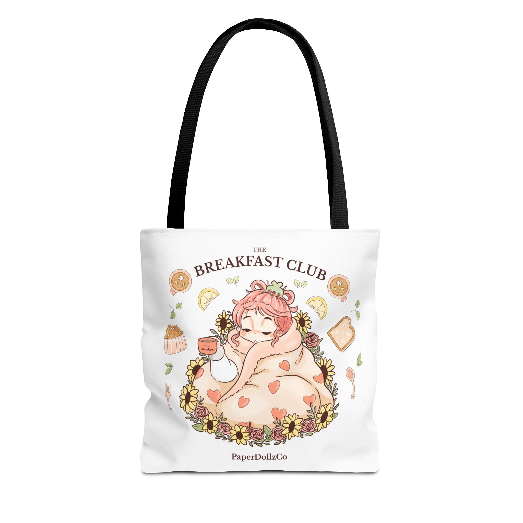 Breakfast Club Tote Bag for Food Lovers, Stylish Grocery Tote, Cute Shopping Bag, Gift for Foodies, Eco-Friendly Accessory | Peach Merch