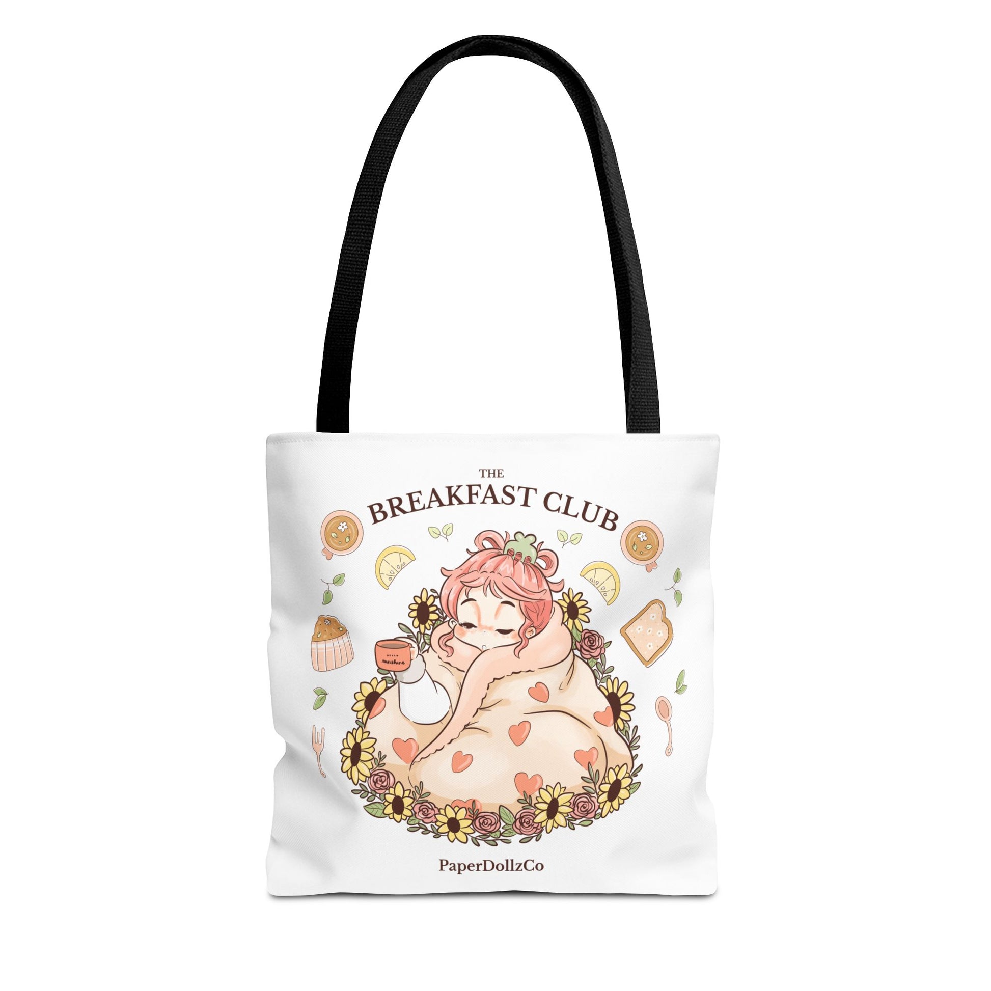 Breakfast Club Tote Bag for Food Lovers, Stylish Grocery Tote, Cute Shopping Bag, Gift for Foodies, Eco-Friendly Accessory | Peach Merch