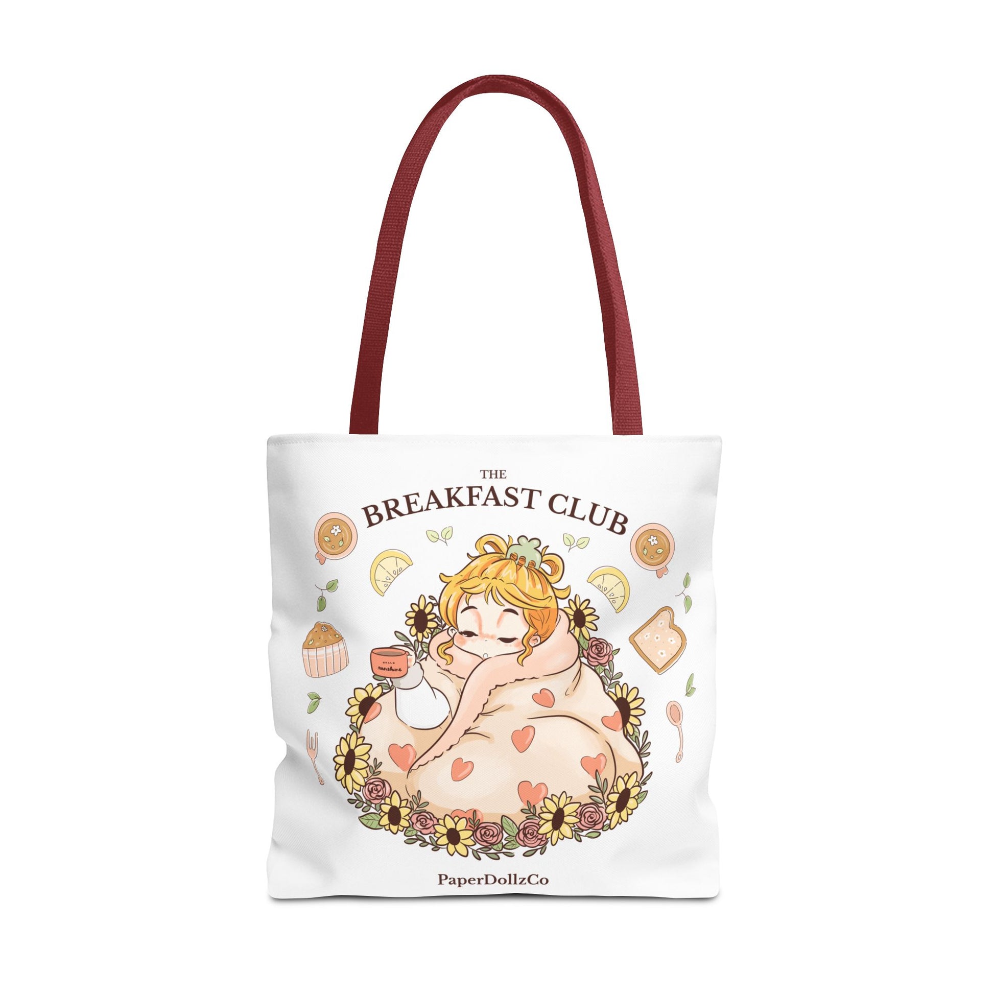 Breakfast Club Tote Bag for Food Lovers, Stylish Grocery Tote, Cute Shopping Bag, Gift for Foodies, Eco-Friendly Accessory | Lemon Merch