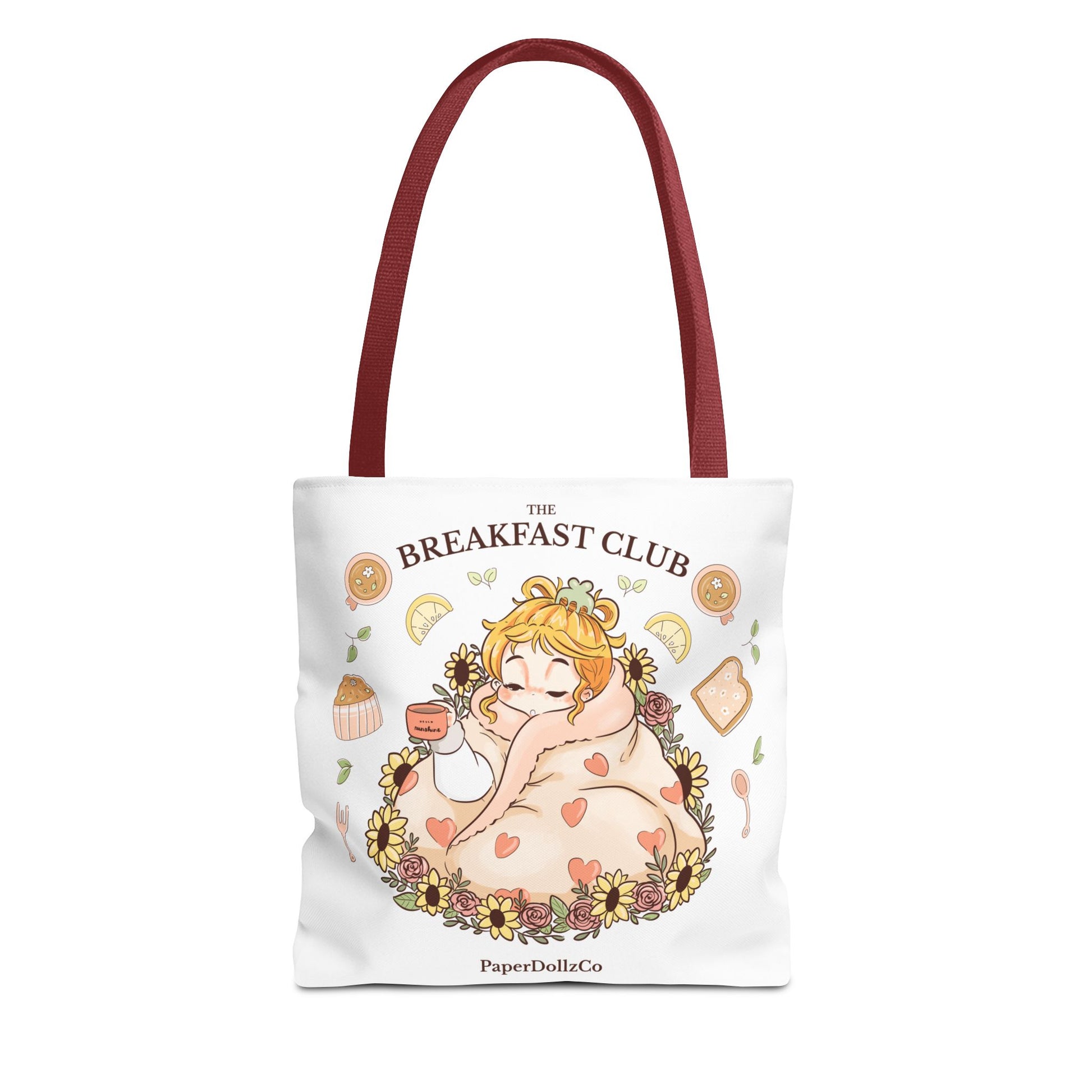 Breakfast Club Tote Bag for Food Lovers, Stylish Grocery Tote, Cute Shopping Bag, Gift for Foodies, Eco-Friendly Accessory | Lemon Merch