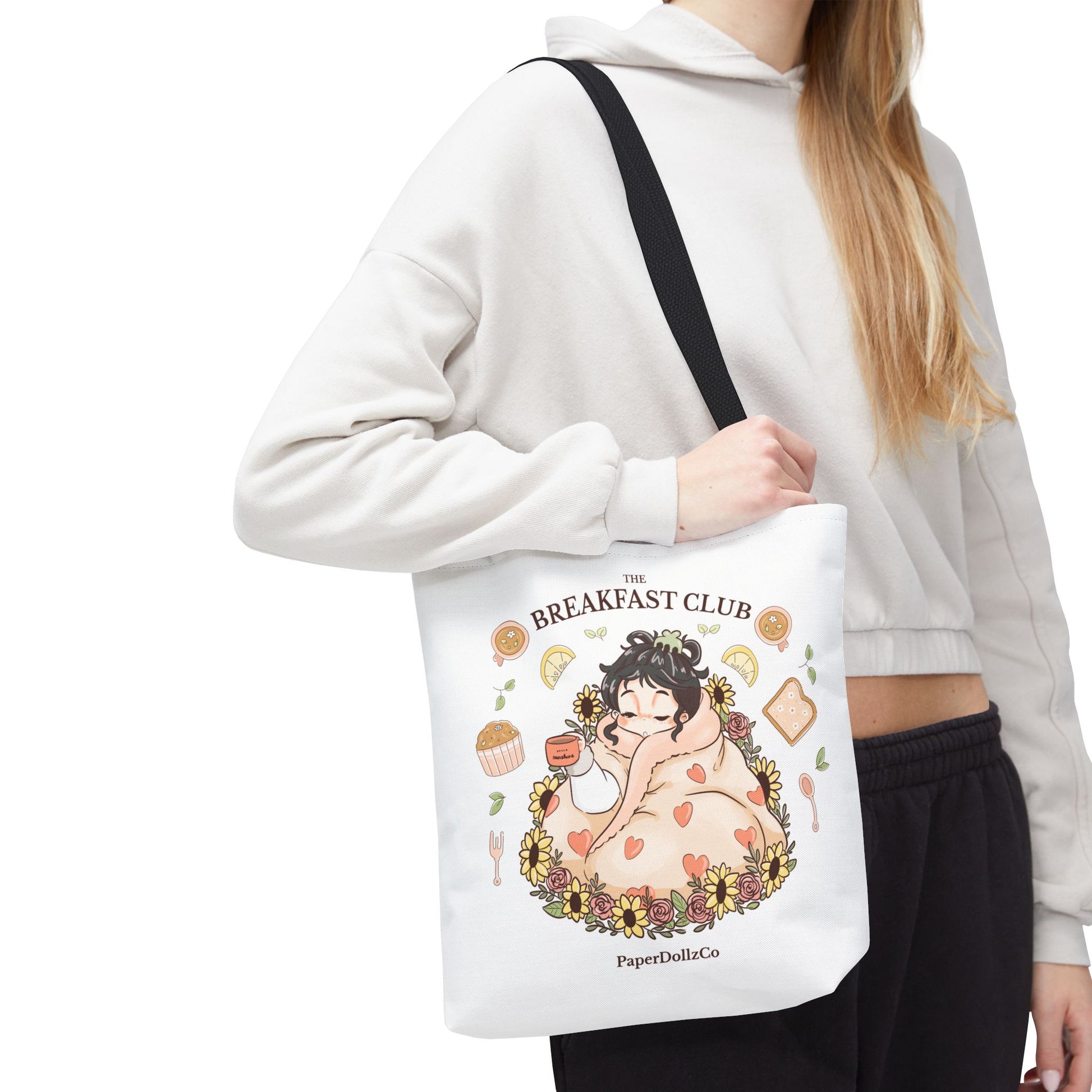 Breakfast Club Tote Bag for Food Lovers, Stylish Grocery Tote, Cute Shopping Bag, Gift for Foodies, Eco-Friendly Accessory | Mulberry Merch