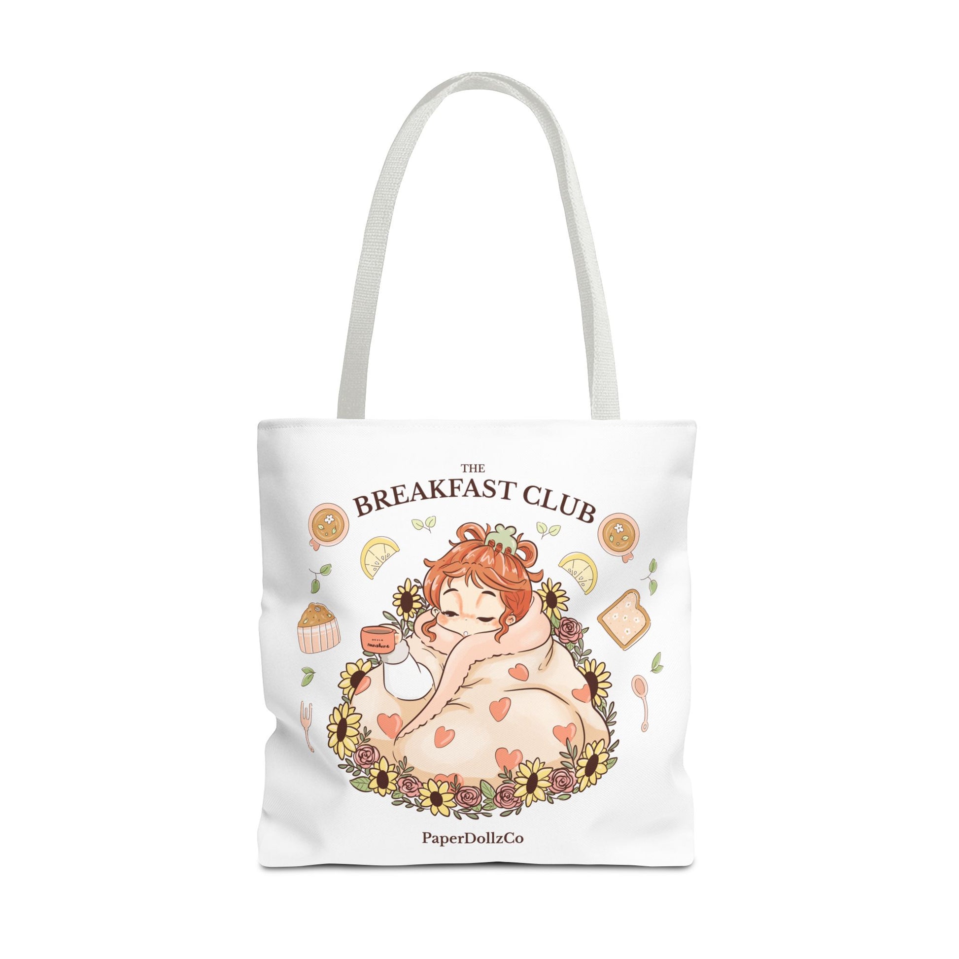 Breakfast Club Tote Bag for Food Lovers, Stylish Grocery Tote, Cute Shopping Bag, Gift for Foodies, Eco-Friendly Accessory | Kiwi Merch
