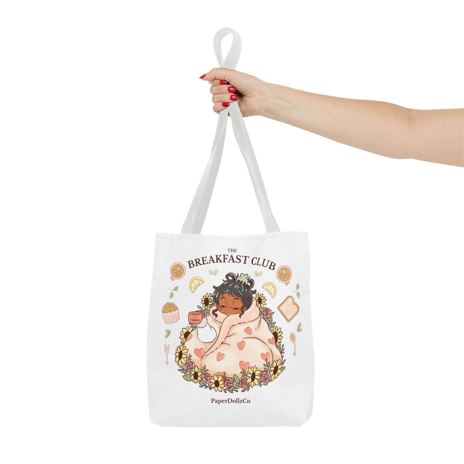 Breakfast Club Tote Bag for Food Lovers, Stylish Grocery Tote, Cute Shopping Bag, Gift for Foodies, Eco-Friendly Accessory | Olive Merch