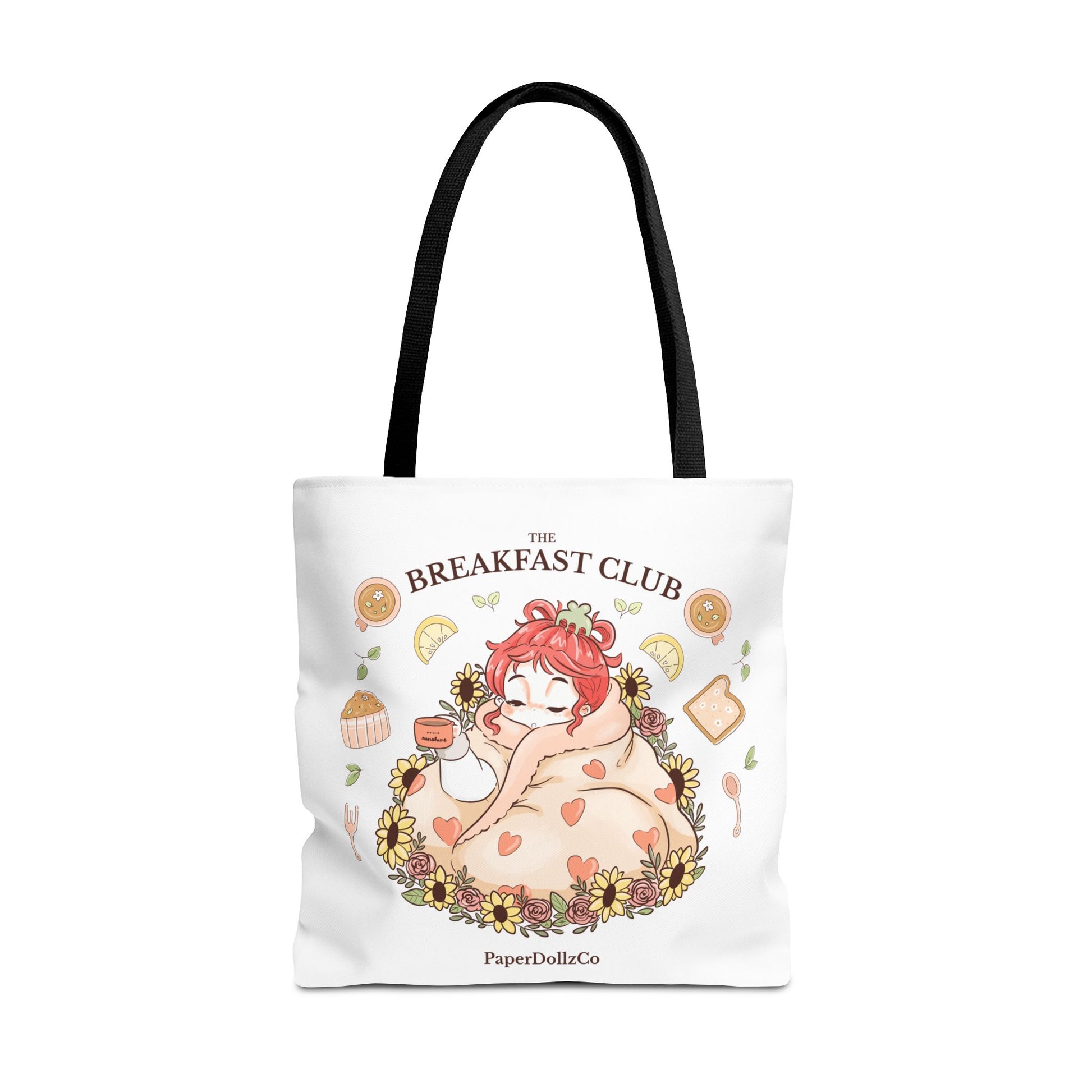 Breakfast Club Tote Bag for Food Lovers, Stylish Grocery Tote, Cute Shopping Bag, Gift for Foodies, Eco-Friendly Accessory | Cherry Merch