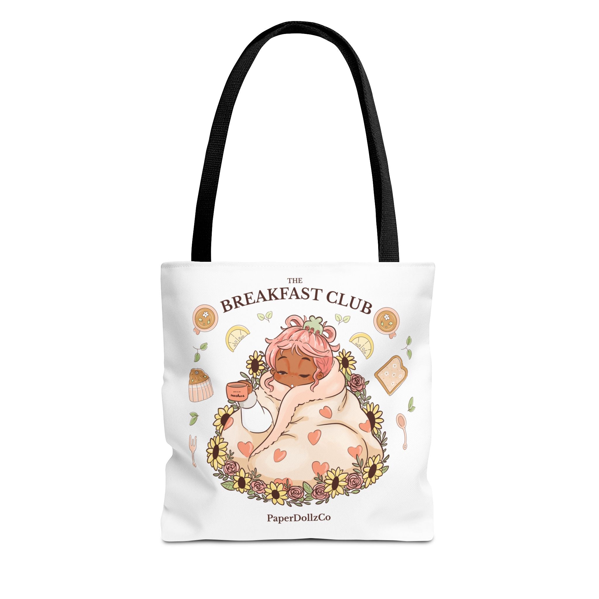 Breakfast Club Tote Bag for Food Lovers, Stylish Grocery Tote, Cute Shopping Bag, Gift for Foodies, Eco-Friendly Accessory | Apricot Merch