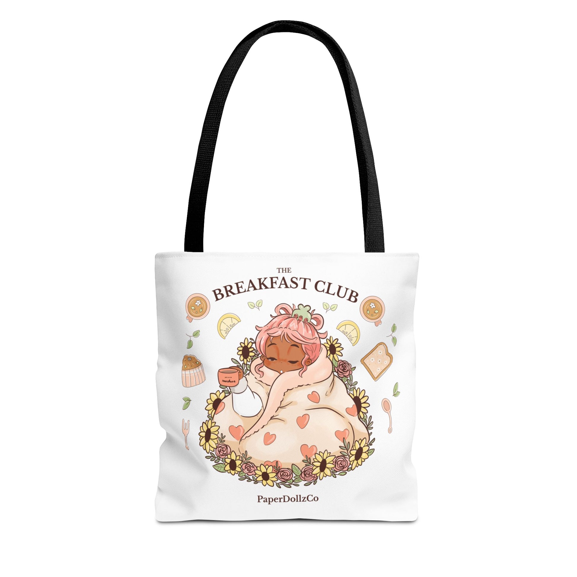 Breakfast Club Tote Bag for Food Lovers, Stylish Grocery Tote, Cute Shopping Bag, Gift for Foodies, Eco-Friendly Accessory | Apricot Merch