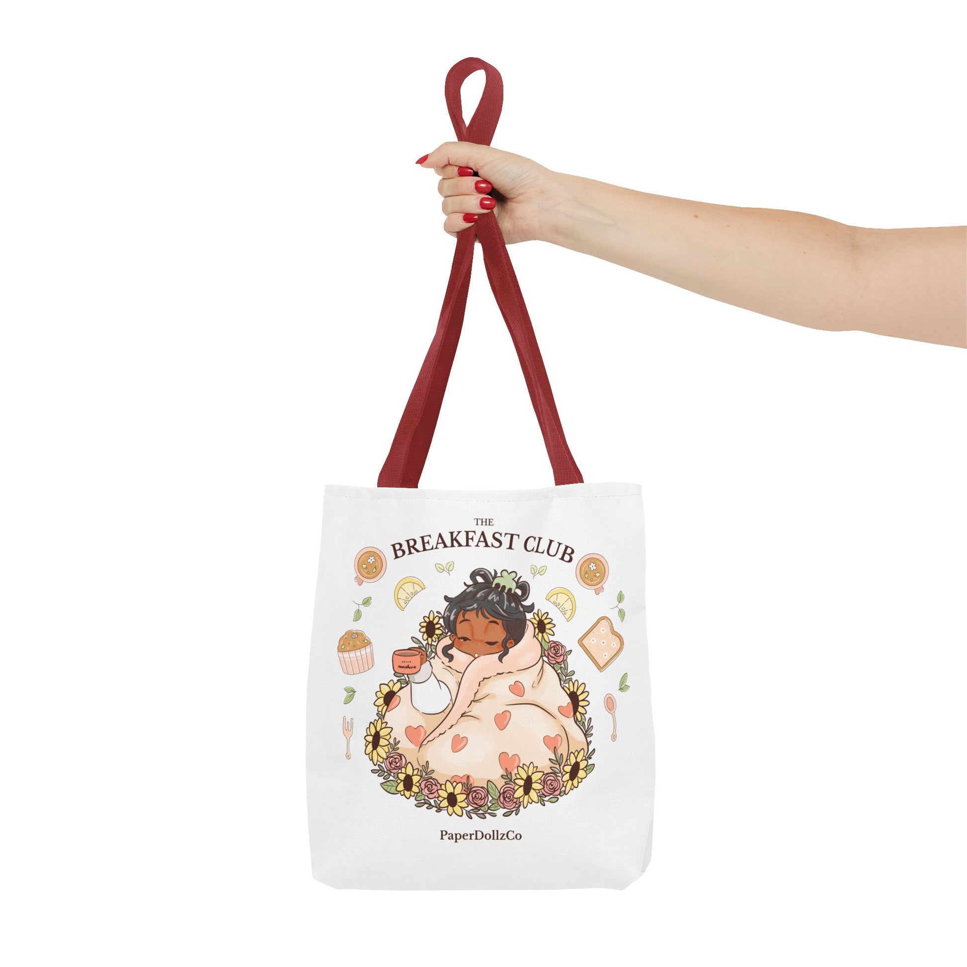 Breakfast Club Tote Bag for Food Lovers, Stylish Grocery Tote, Cute Shopping Bag, Gift for Foodies, Eco-Friendly Accessory | Olive Merch