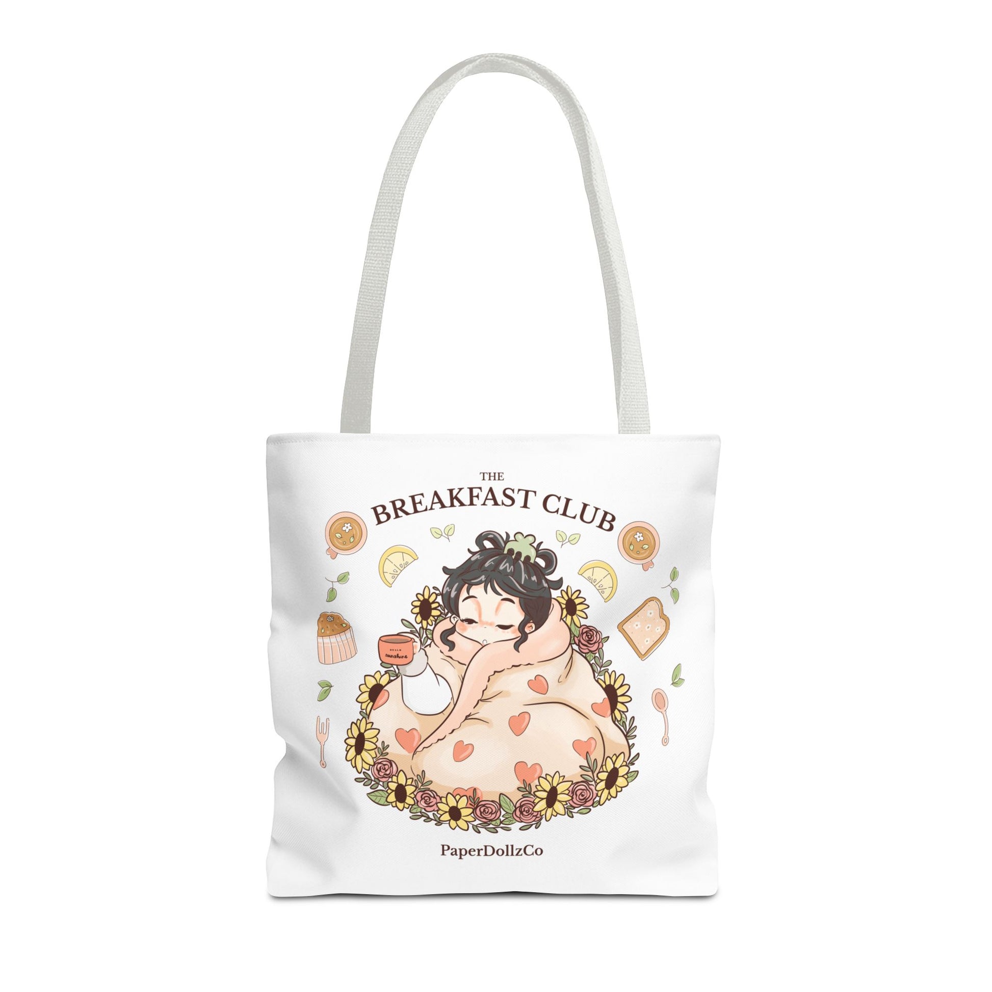 Breakfast Club Tote Bag for Food Lovers, Stylish Grocery Tote, Cute Shopping Bag, Gift for Foodies, Eco-Friendly Accessory | Mulberry Merch