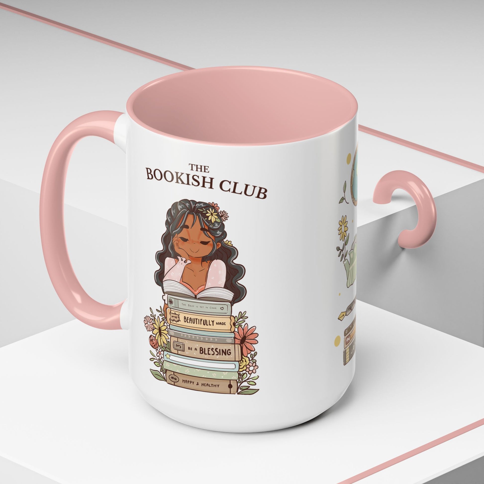 Whimsical Accent Coffee Mug - Cozy Home Vibes, Perfect Gift for Tea Lovers, Bookworms, and Relaxing Moments | Olive Merch Mug