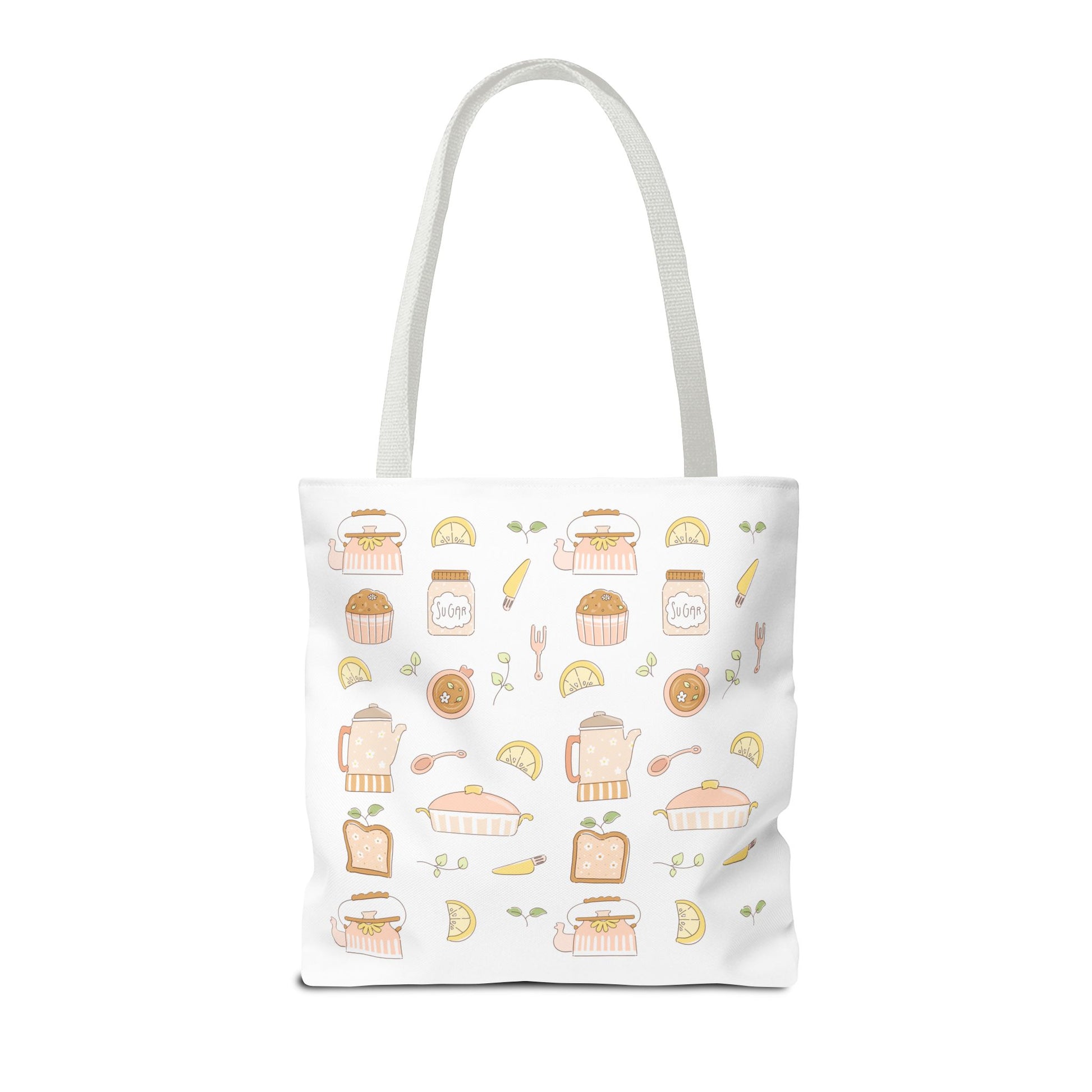 Breakfast Club Tote Bag for Food Lovers, Stylish Grocery Tote, Cute Shopping Bag, Gift for Foodies, Eco-Friendly Accessory | Cherry Merch