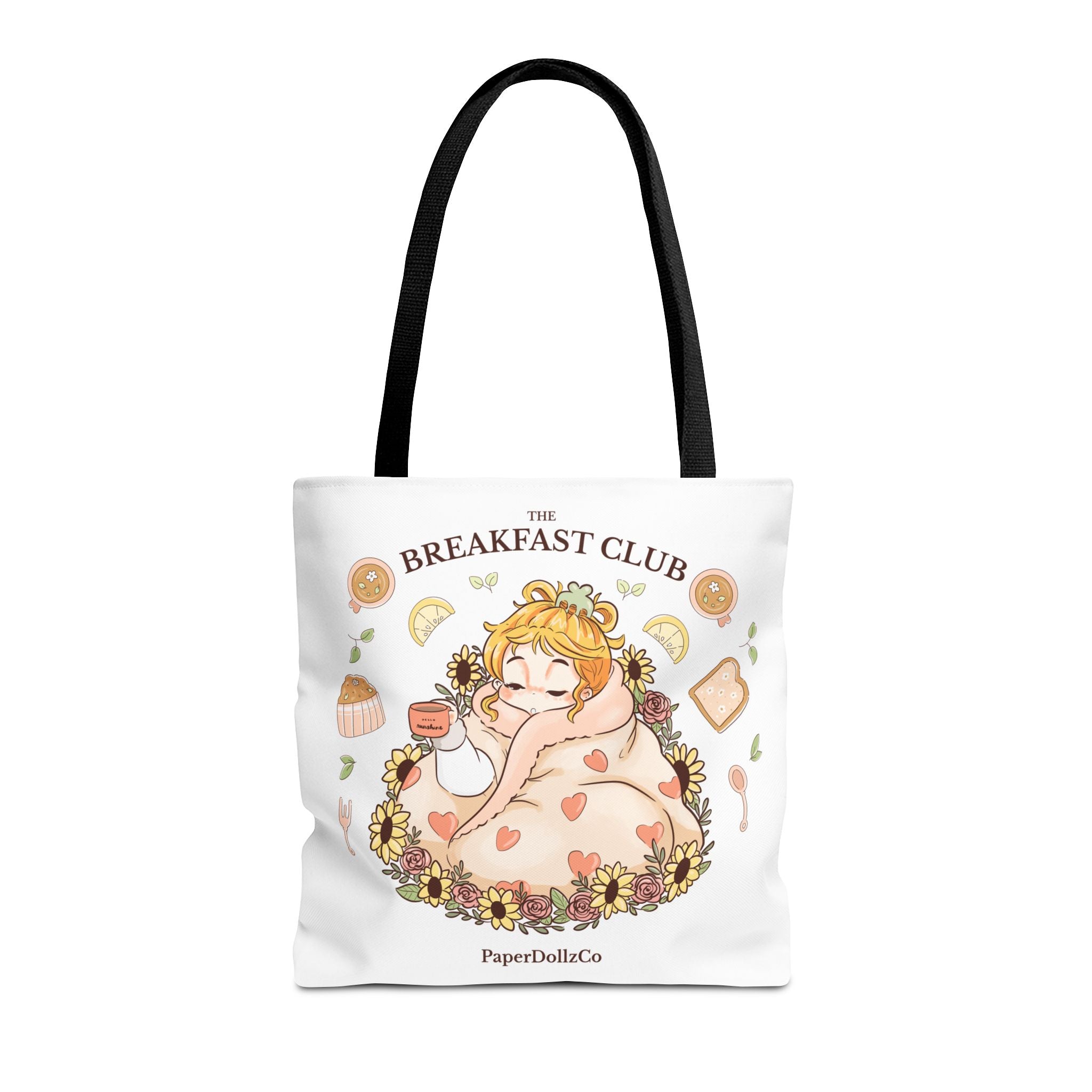 Breakfast Club Tote Bag for Food Lovers, Stylish Grocery Tote, Cute Shopping Bag, Gift for Foodies, Eco-Friendly Accessory | Lemon Merch