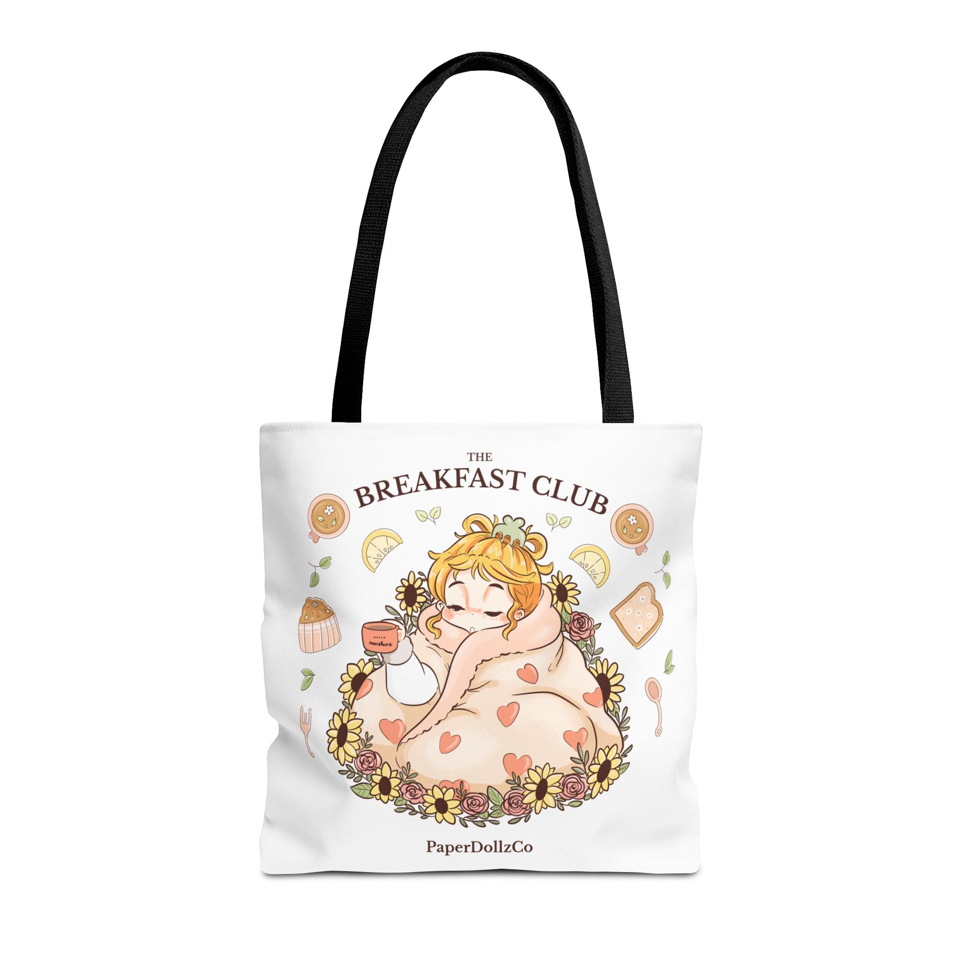 Breakfast Club Tote Bag for Food Lovers, Stylish Grocery Tote, Cute Shopping Bag, Gift for Foodies, Eco-Friendly Accessory | Lemon Merch