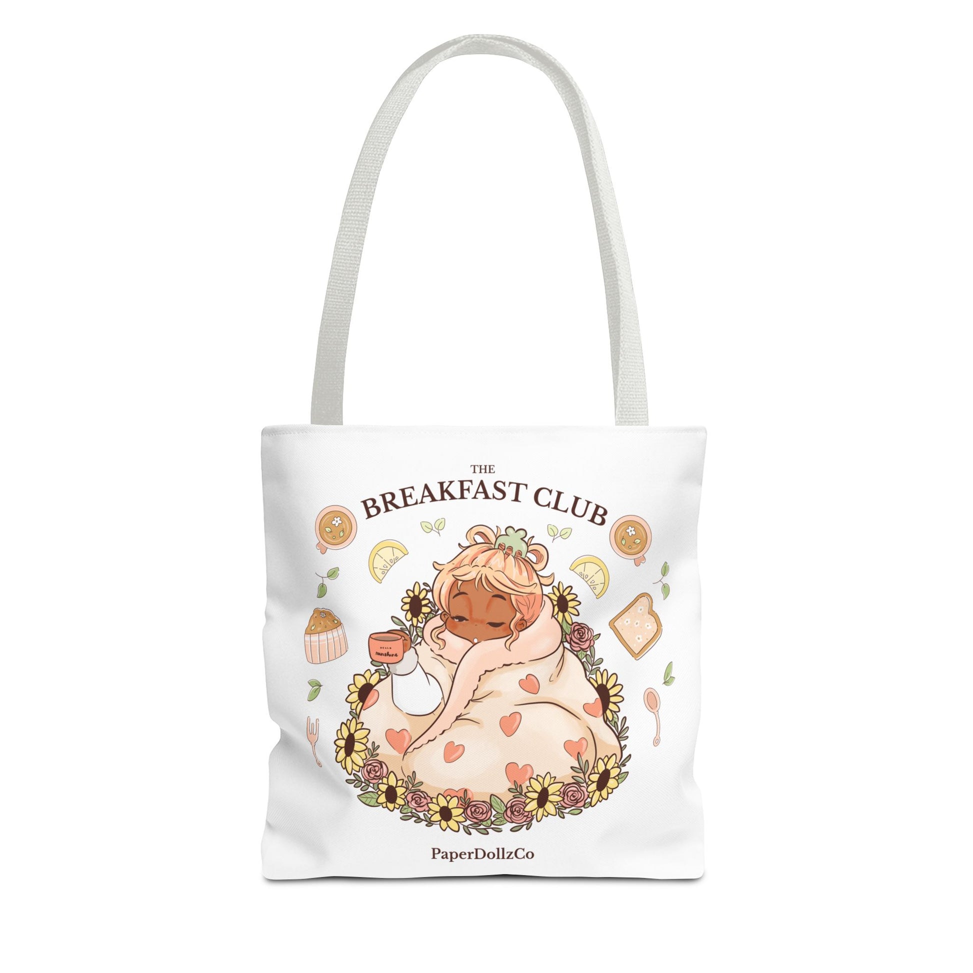 Breakfast Club Tote Bag for Food Lovers, Stylish Grocery Tote, Cute Shopping Bag, Gift for Foodies, Eco-Friendly Accessory | Mirabelle Merch