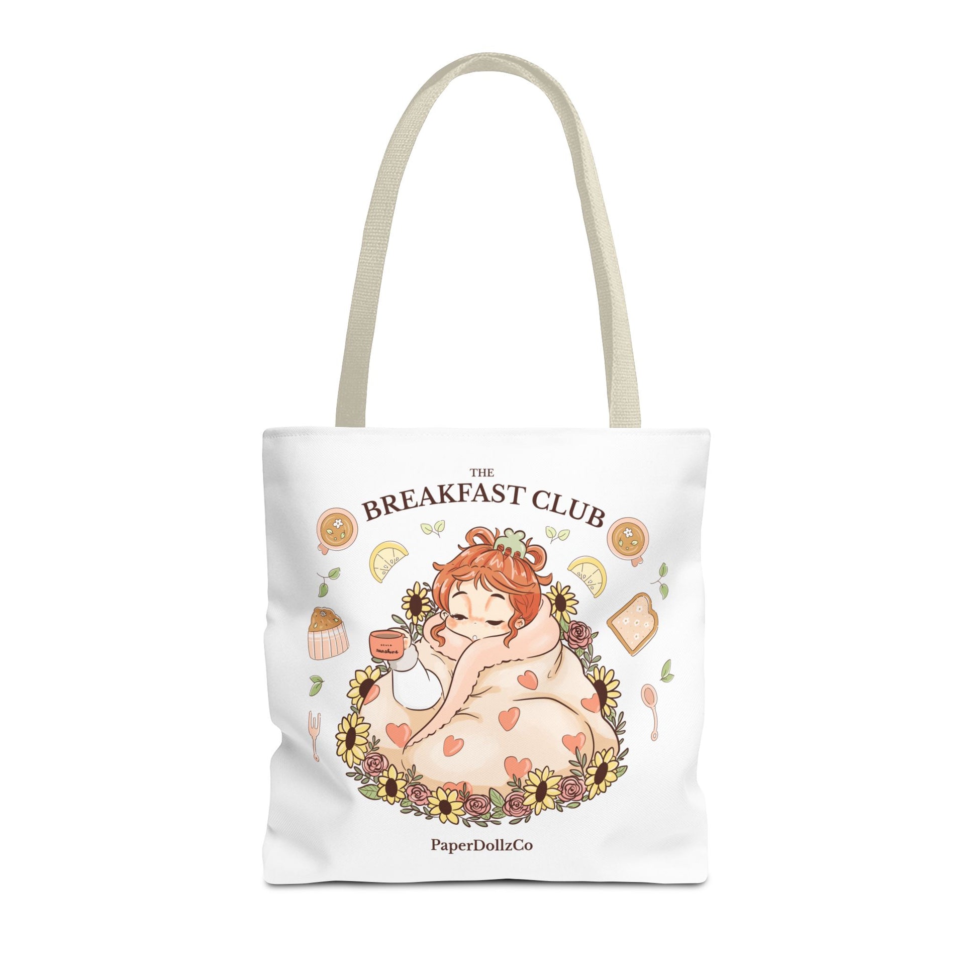 Breakfast Club Tote Bag for Food Lovers, Stylish Grocery Tote, Cute Shopping Bag, Gift for Foodies, Eco-Friendly Accessory | Kiwi Merch