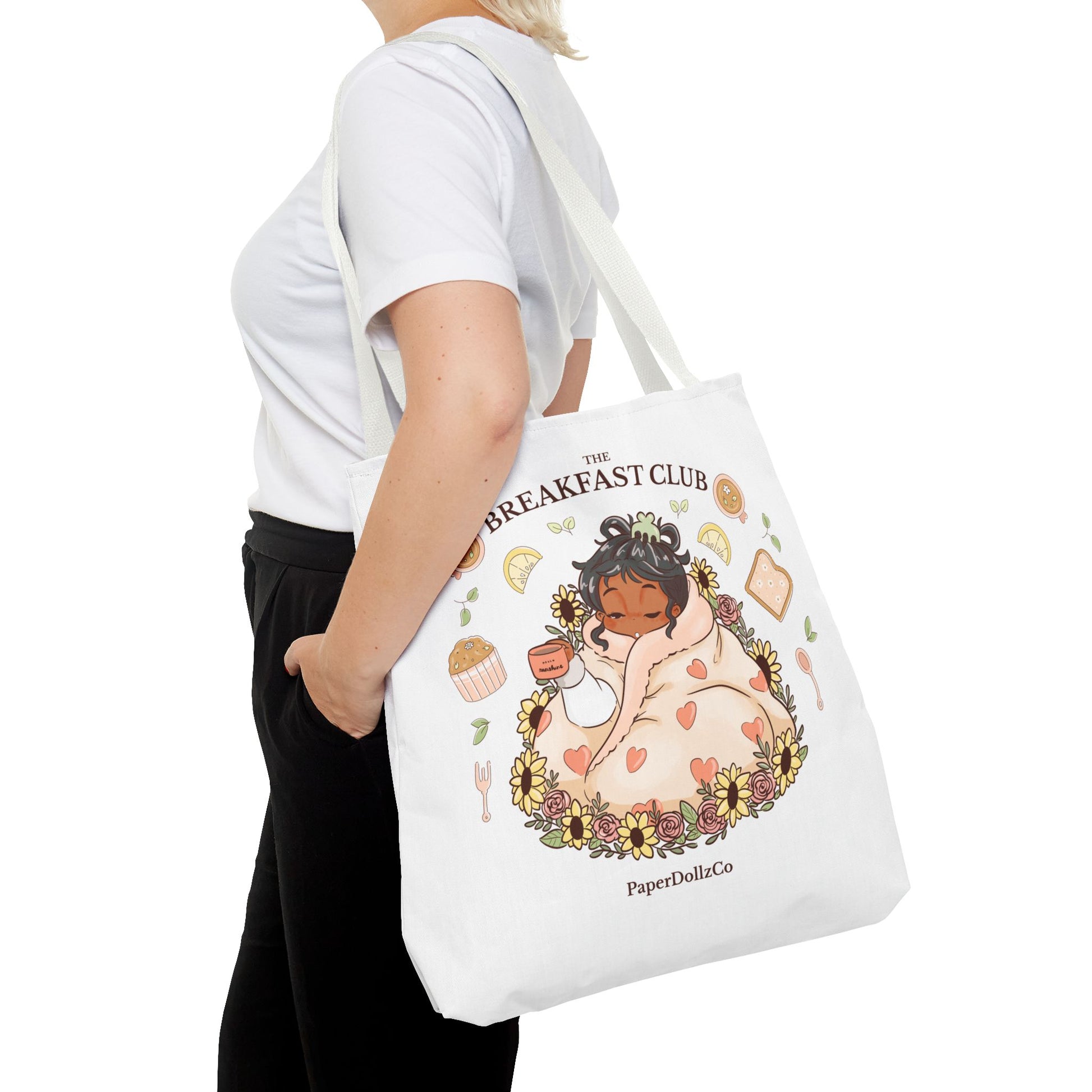 Breakfast Club Tote Bag for Food Lovers, Stylish Grocery Tote, Cute Shopping Bag, Gift for Foodies, Eco-Friendly Accessory | Olive Merch