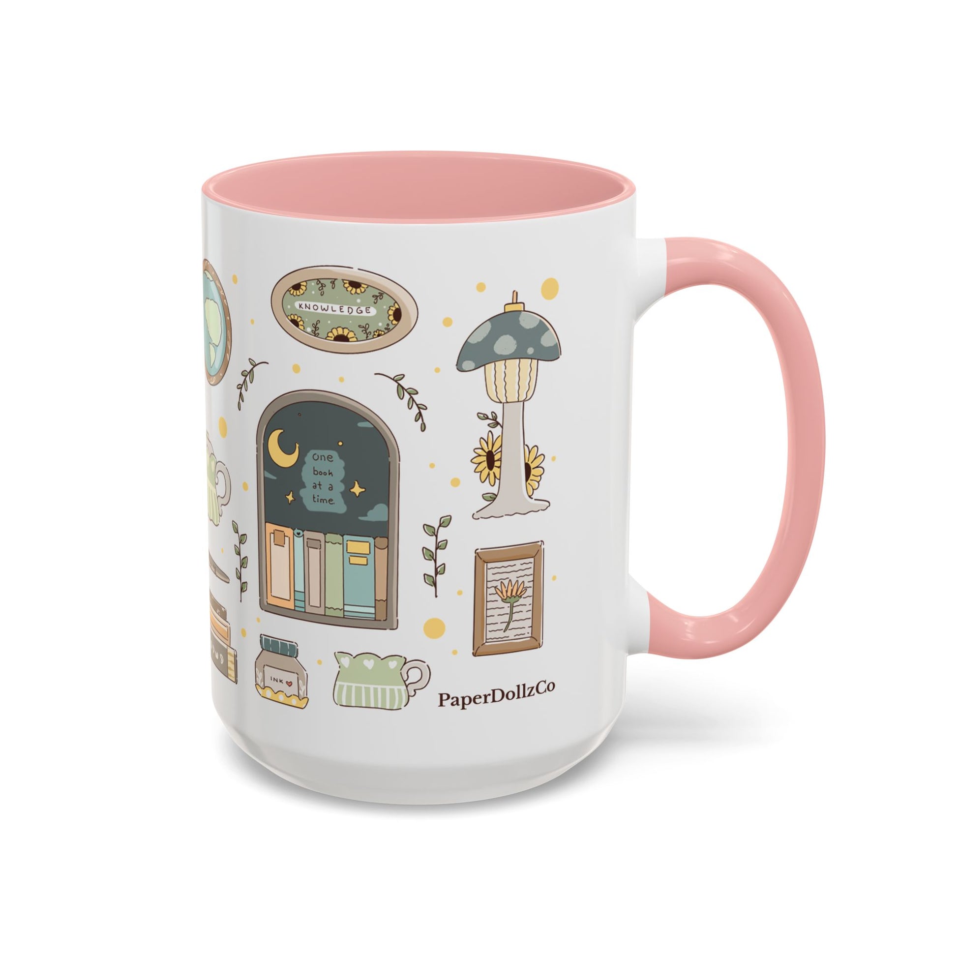 Whimsical Accent Coffee Mug - Cozy Home Vibes, Perfect Gift for Tea Lovers, Bookworms, and Relaxing Moments | Mulberry Merch Mug