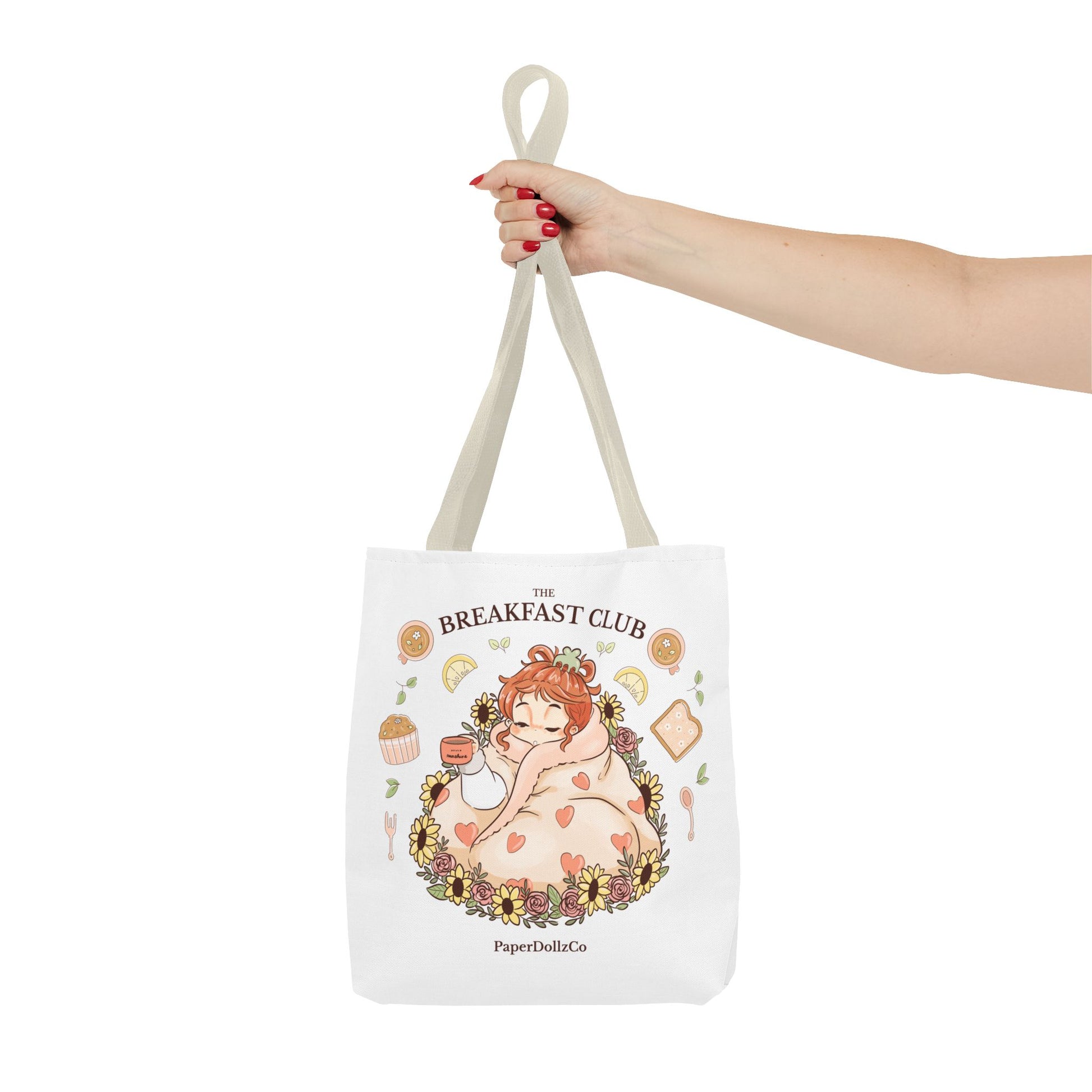Breakfast Club Tote Bag for Food Lovers, Stylish Grocery Tote, Cute Shopping Bag, Gift for Foodies, Eco-Friendly Accessory | Kiwi Merch