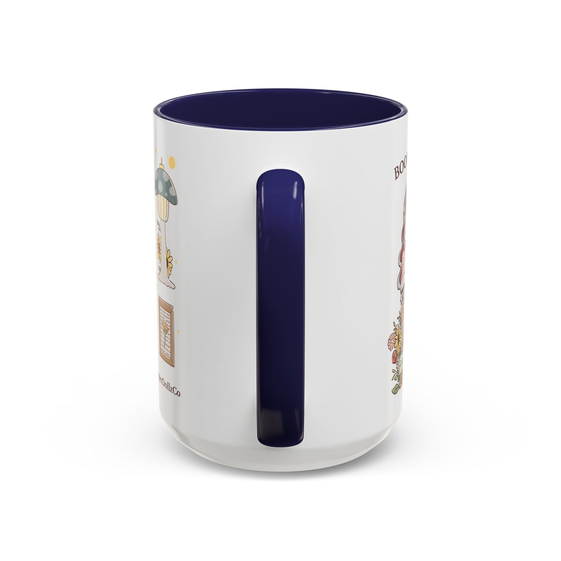 Whimsical Accent Coffee Mug - Cozy Home Vibes, Perfect Gift for Tea Lovers, Bookworms, and Relaxing Moments | Cotton Merch Mug