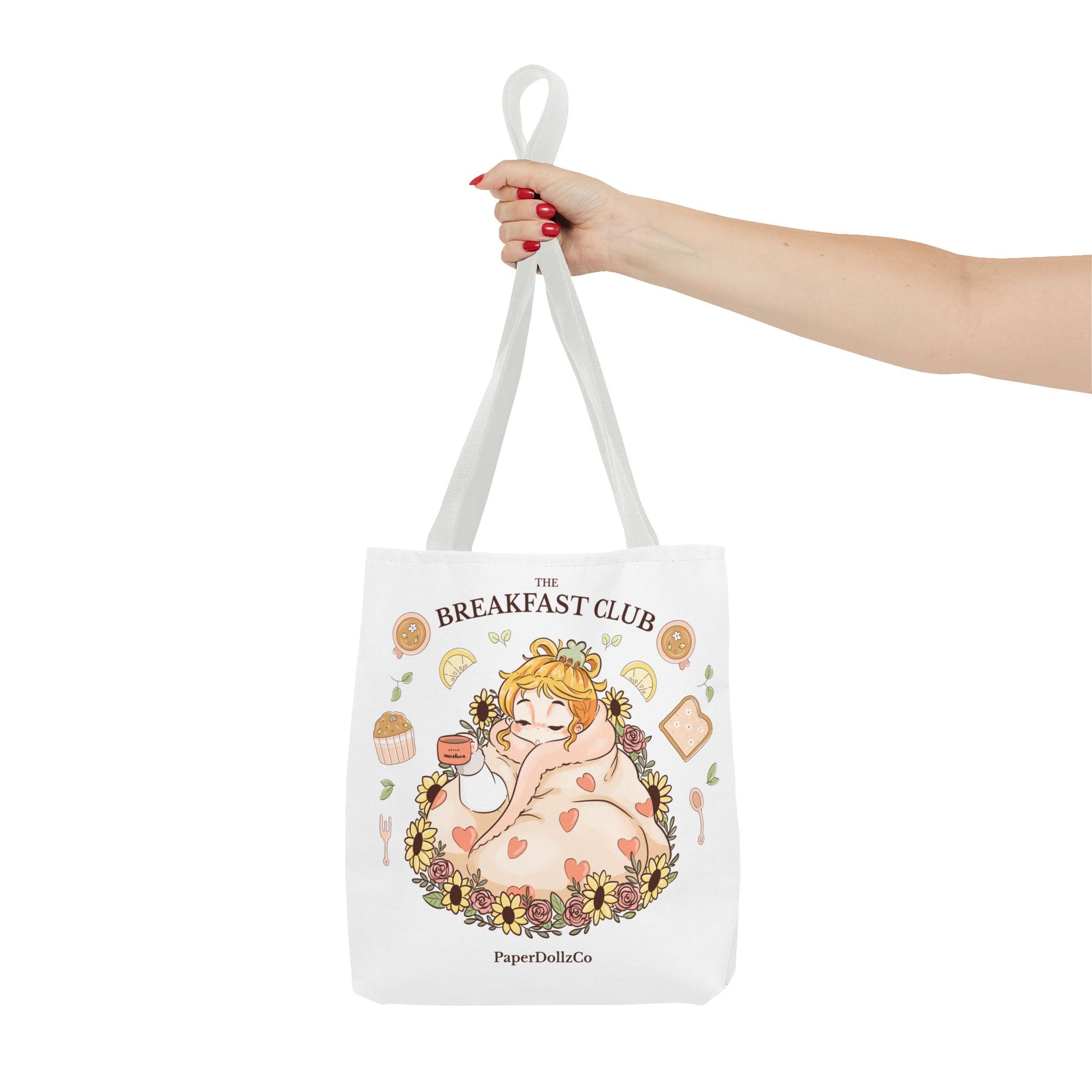 Breakfast Club Tote Bag for Food Lovers, Stylish Grocery Tote, Cute Shopping Bag, Gift for Foodies, Eco-Friendly Accessory | Lemon Merch