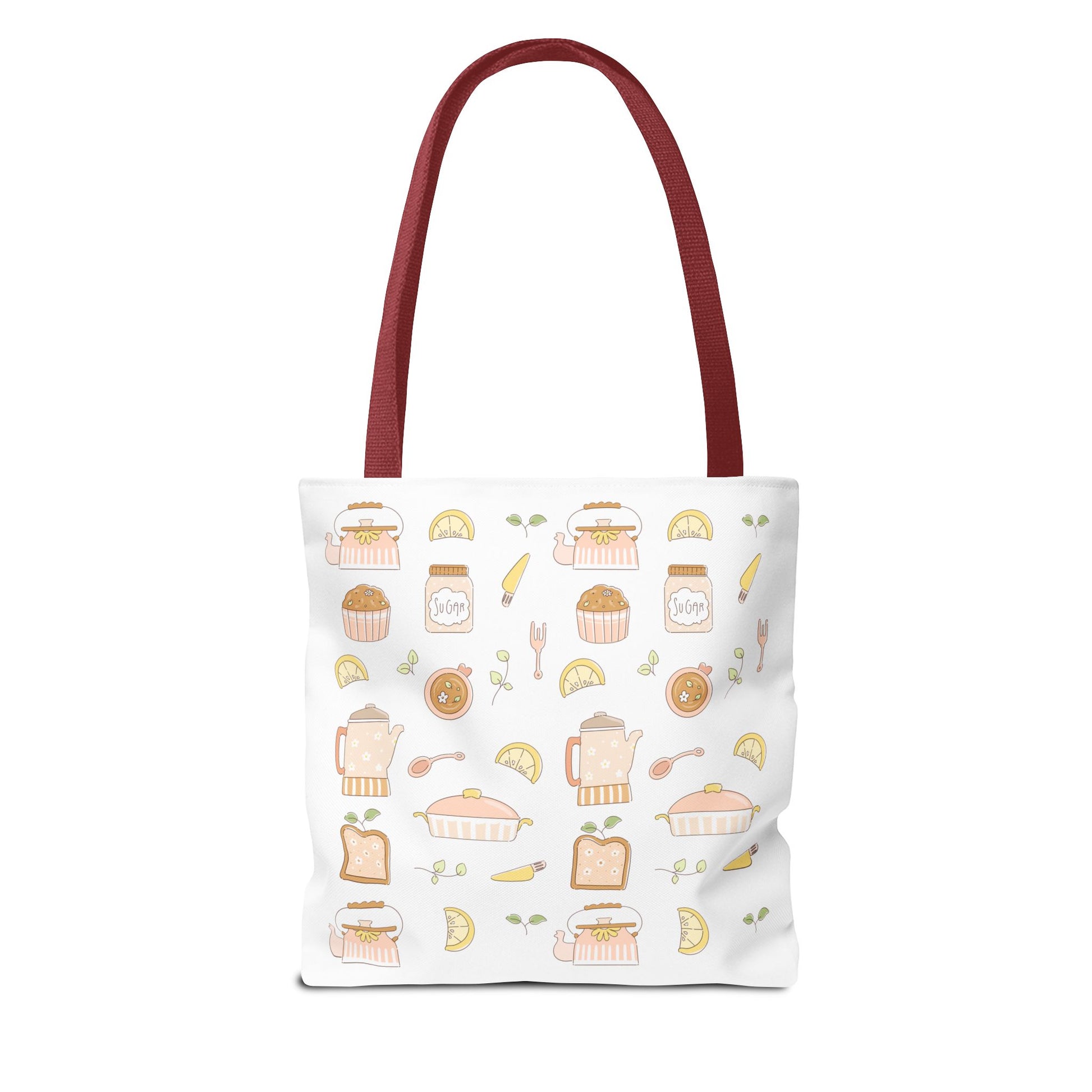 Breakfast Club Tote Bag for Food Lovers, Stylish Grocery Tote, Cute Shopping Bag, Gift for Foodies, Eco-Friendly Accessory | Cherry Merch