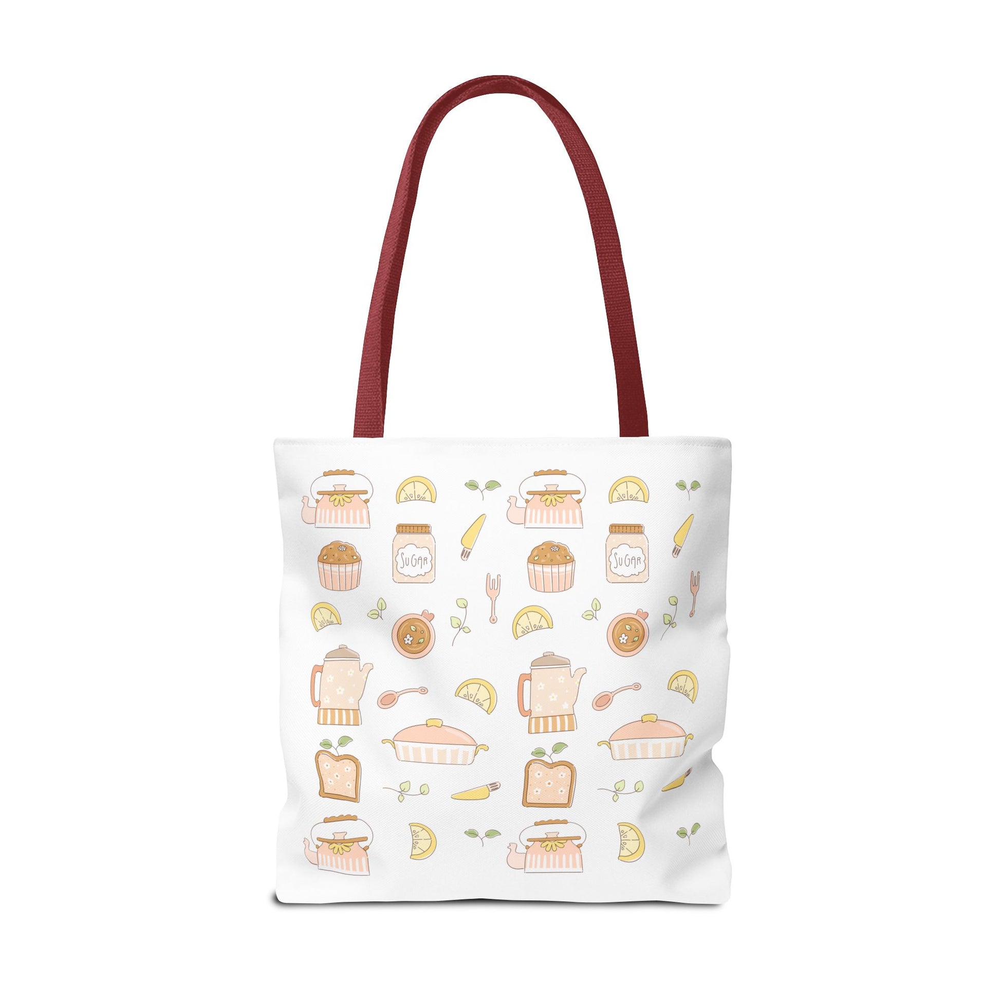 Breakfast Club Tote Bag for Food Lovers, Stylish Grocery Tote, Cute Shopping Bag, Gift for Foodies, Eco-Friendly Accessory | Cherry Merch