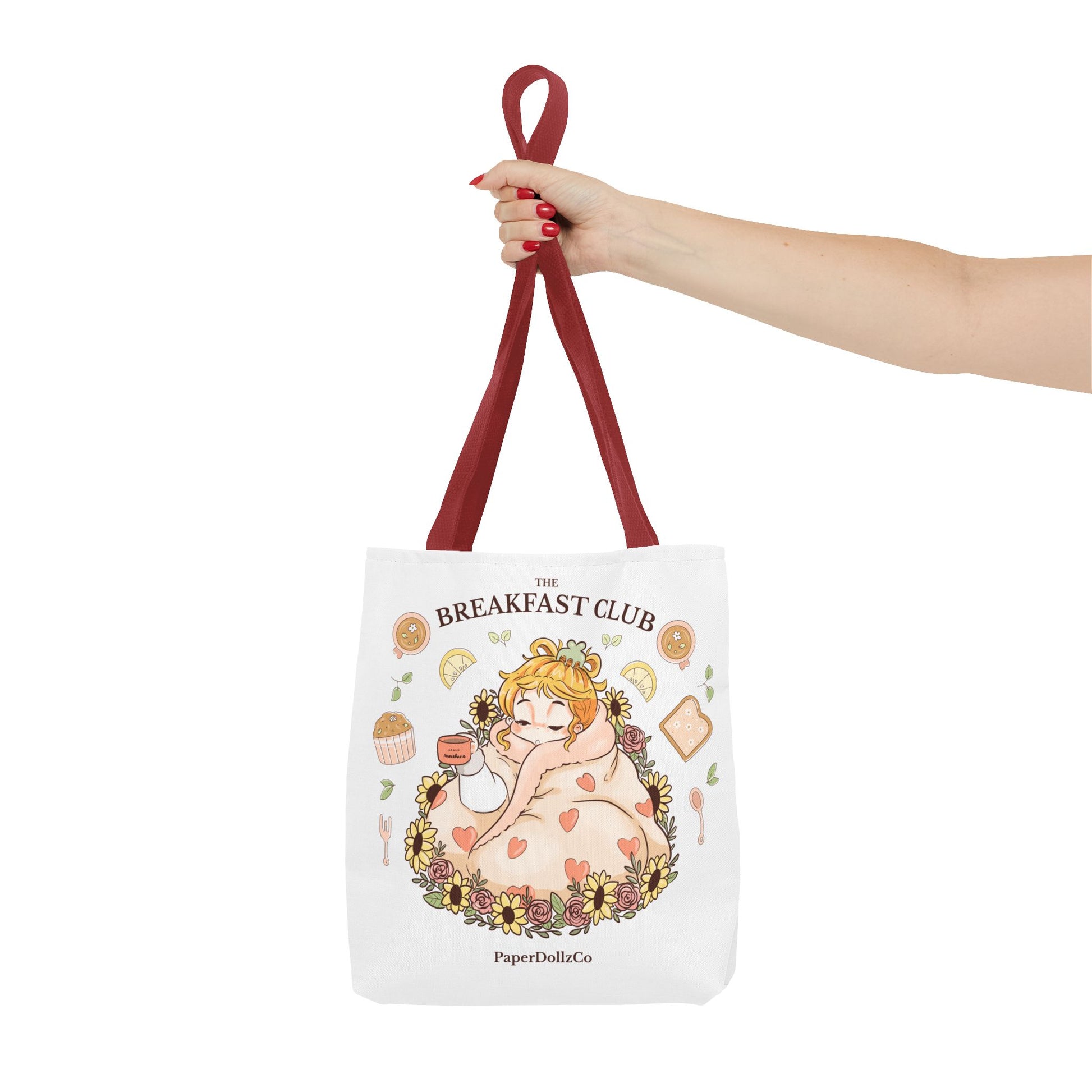 Breakfast Club Tote Bag for Food Lovers, Stylish Grocery Tote, Cute Shopping Bag, Gift for Foodies, Eco-Friendly Accessory | Lemon Merch