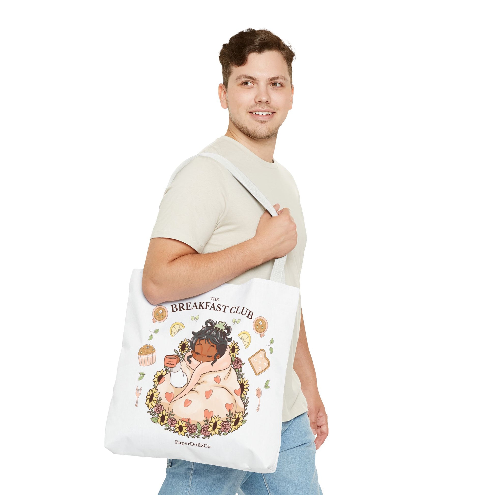 Breakfast Club Tote Bag for Food Lovers, Stylish Grocery Tote, Cute Shopping Bag, Gift for Foodies, Eco-Friendly Accessory | Olive Merch