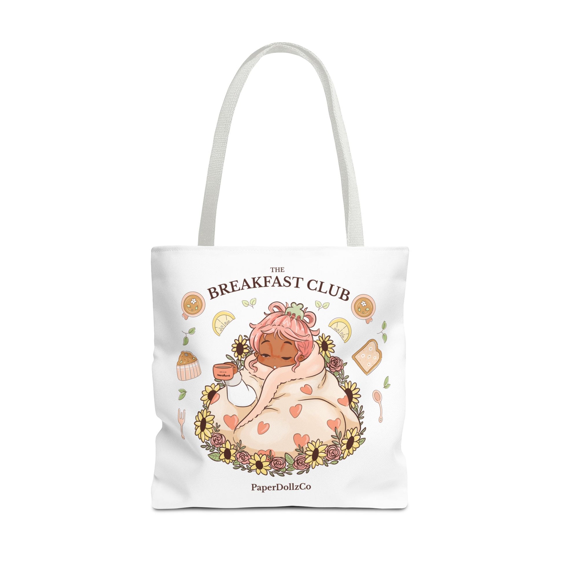 Breakfast Club Tote Bag for Food Lovers, Stylish Grocery Tote, Cute Shopping Bag, Gift for Foodies, Eco-Friendly Accessory | Apricot Merch