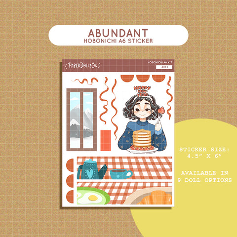 Abundant Year of the Rising Dragon Hobonichi A6 Daily Sticker Kit - a013