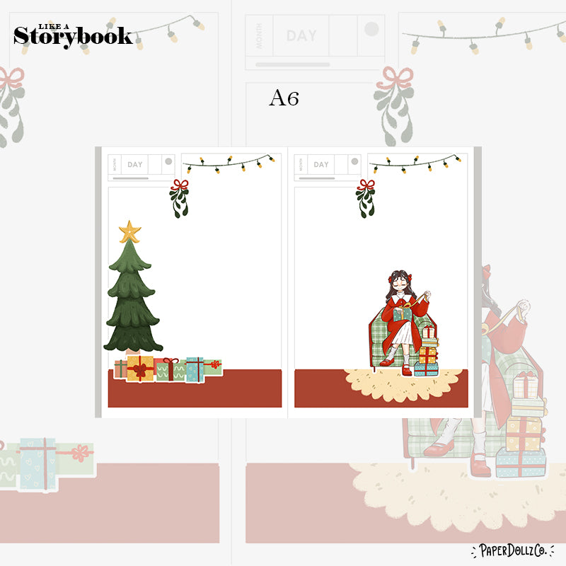 Merry Winter Solstice Hobonichi A6 Daily Sticker Kit - a076