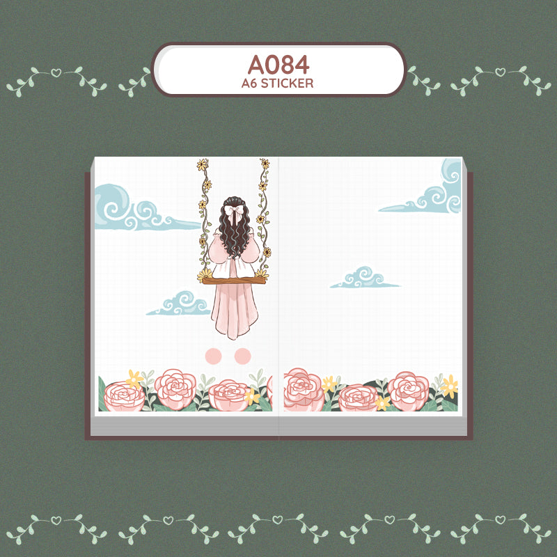 Flora | Reclaiming My Radiance | Hobonichi A6 Daily Sticker Kit - a084