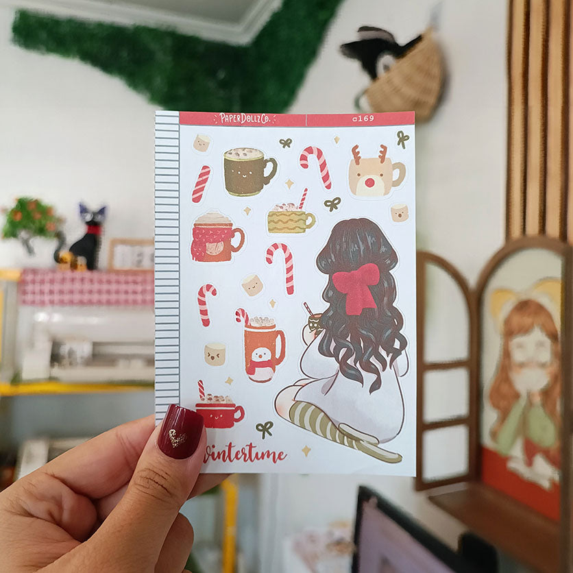 Wintertime | Cozy Holiday | Christmas Sticker | C169