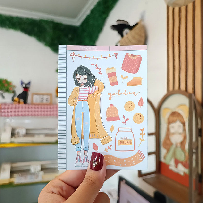 Golden | Fall in Love | Collections Sticker | C174