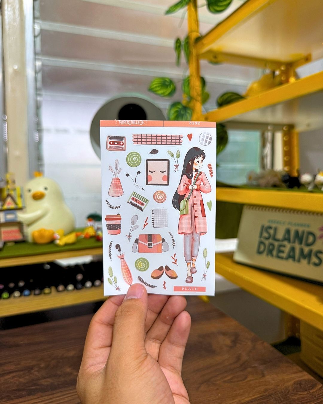 Plaid | Sailor Bloom | Spring Collections Sticker | C192