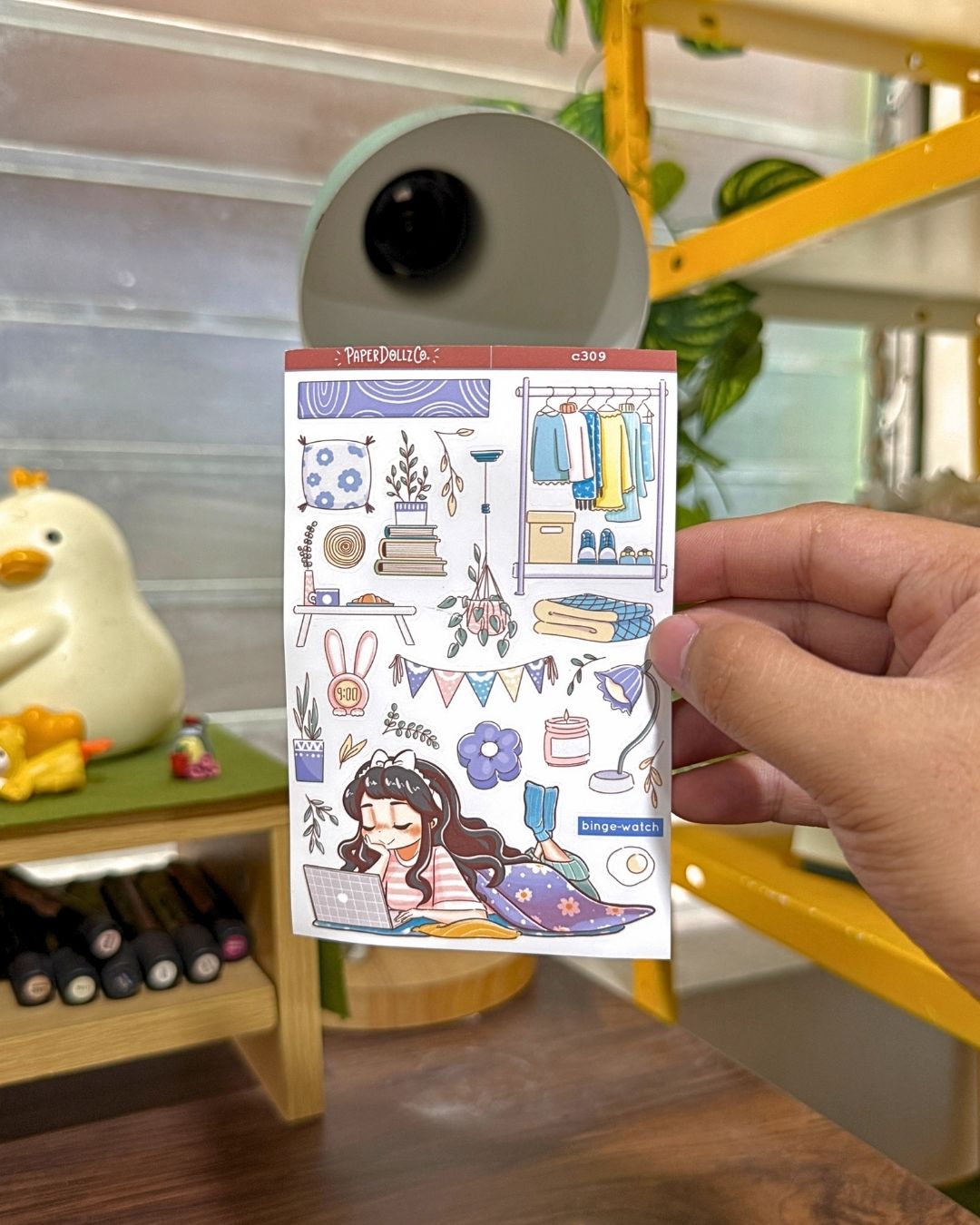 Binge-watch | Home Buddy | Collections Stickers | C309