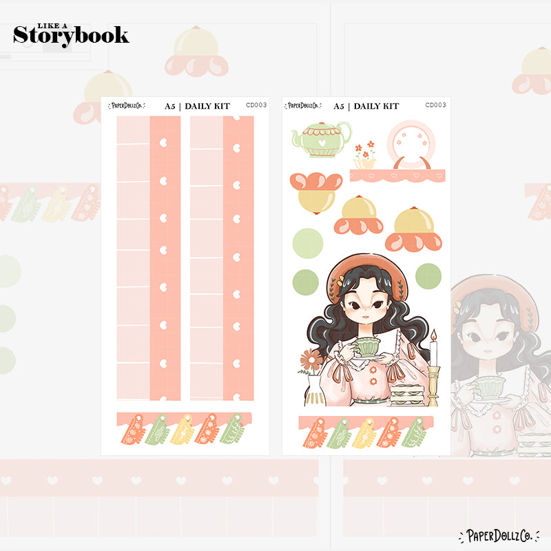 Alone Time | Like a Story Book | Cousin Daily Sticker Kit | Cd003