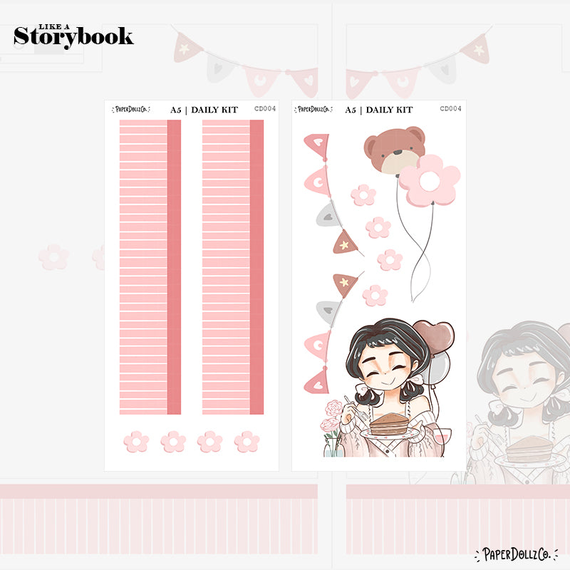 Alone Time | Like a Story Book | Cousin Daily Sticker Kit | Cd004