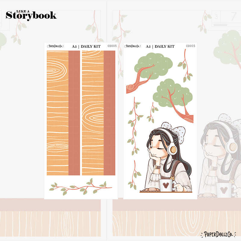Alone Time | Like a Story Book | Cousin Daily Sticker Kit | Cd005