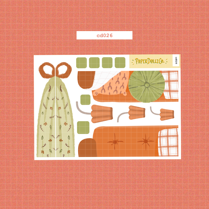 Fabulous Fall | Hobonichi | Cousin Daily Sticker Kit | Cd026