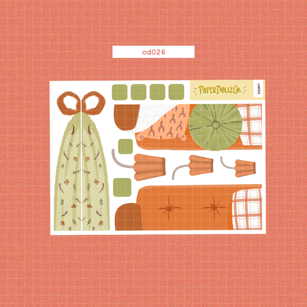 Fabulous Fall Hobonichi Cousin Daily Sticker Kit