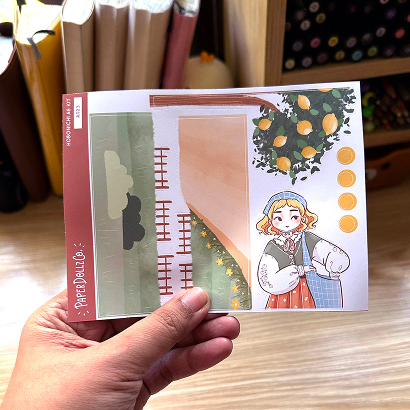 Peaceful Spring Blossoming Hobonichi A6 Daily Sticker Kit - a023