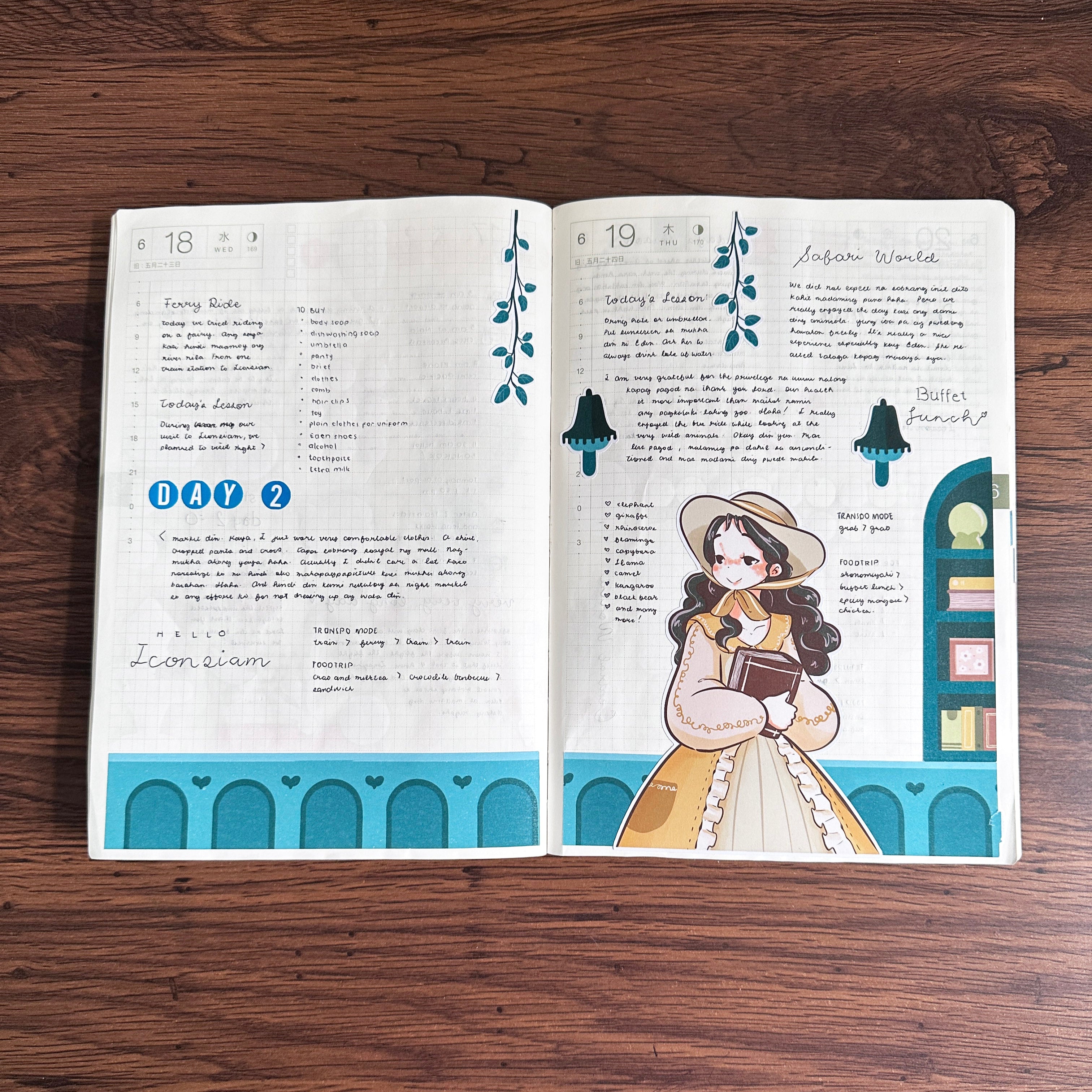 Victorian Muses | Hobonichi | Cousin Daily Sticker Kit | Cd075